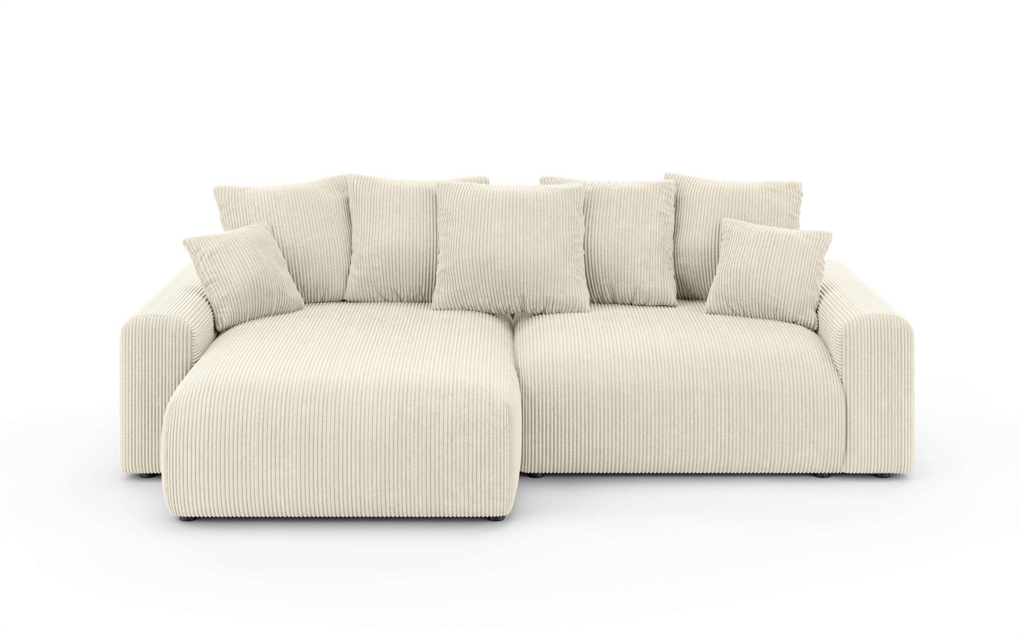 Home affaire Ecksofa »LAKESIDE klein mit Bettfunktion und Bettkasten, B/T/H 235/142/84 cm«, L-Form, Recamiere beidseitig montierbar, mit Wellenunterfederung