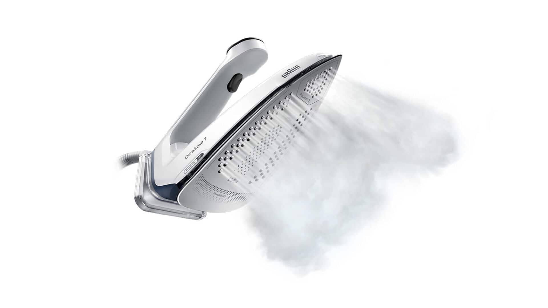 Braun Dampfbügelstation »CareStyle 7 IS 7262 GY - 7,5 bar, 510 g Dampfstoß, 2,0 l Wassertank«, 150 g Dampfmenge, EloxalPlus Bügelsohle, Ultimate FastClean Entkalkung