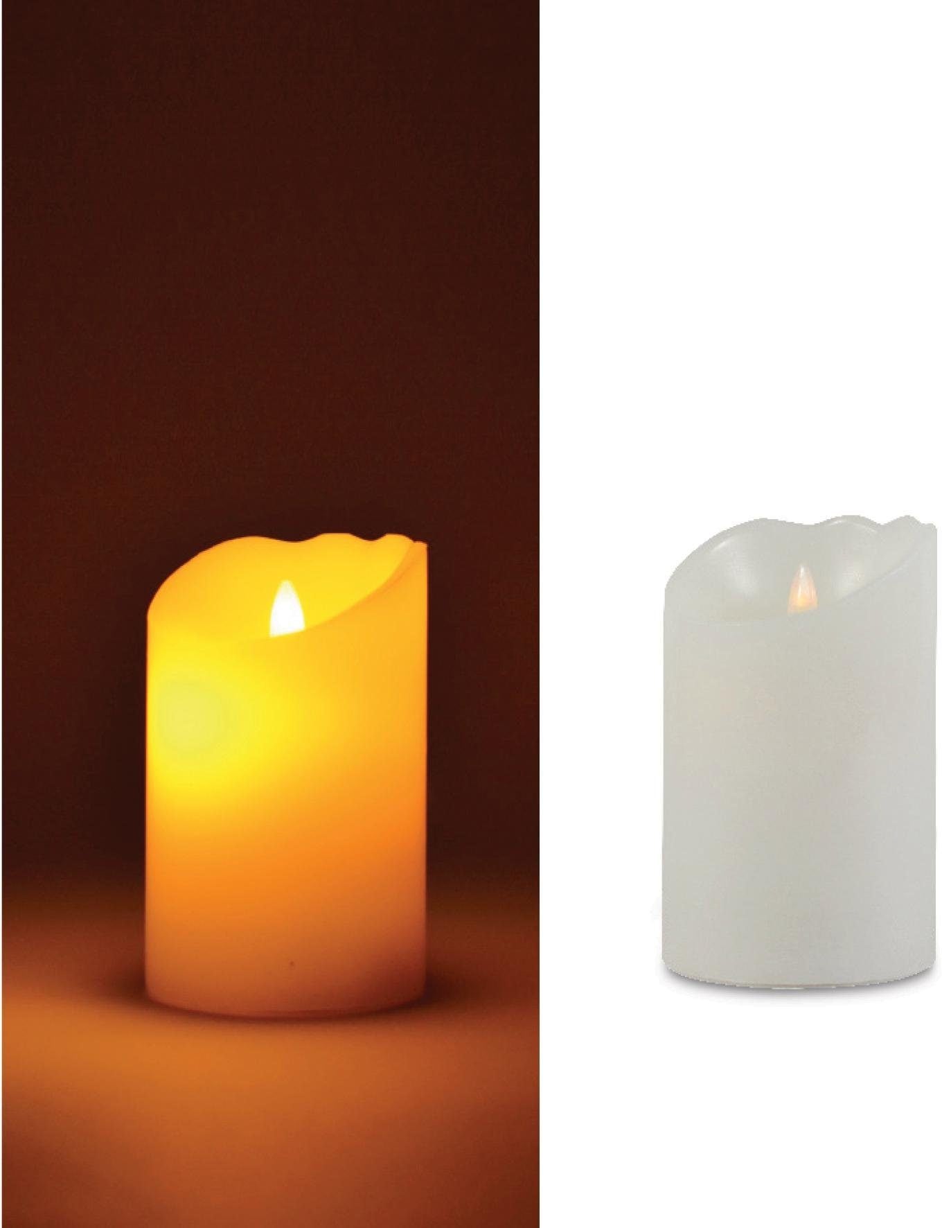 13 cm bei »Weihnachtsdeko«, RIFFELMACHER WEINBERGER OTTO und bestellen Höhe LED-Kerze online ca. aus Kunststoff, Echtwachs &