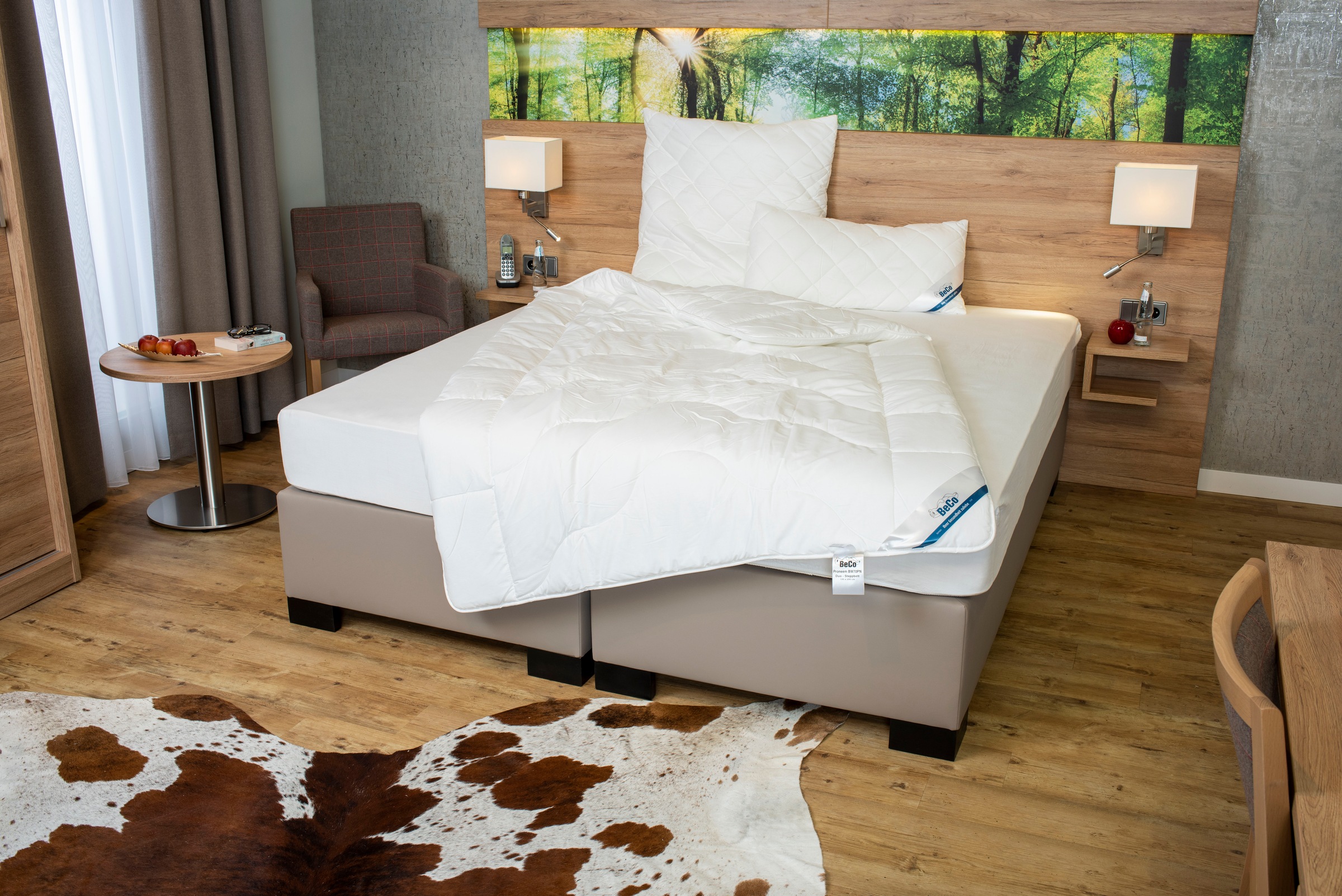 Beco Microfaserbettdecke »BeCo Medibett MF50 Made in Green 135x200 cm und weitere Größen«, warm, Füllung Klimafaser, Bezug Microfaser-Feinbatist, (1 St.), Made in EU, allergiker geeignet (Hausstauballergiker)