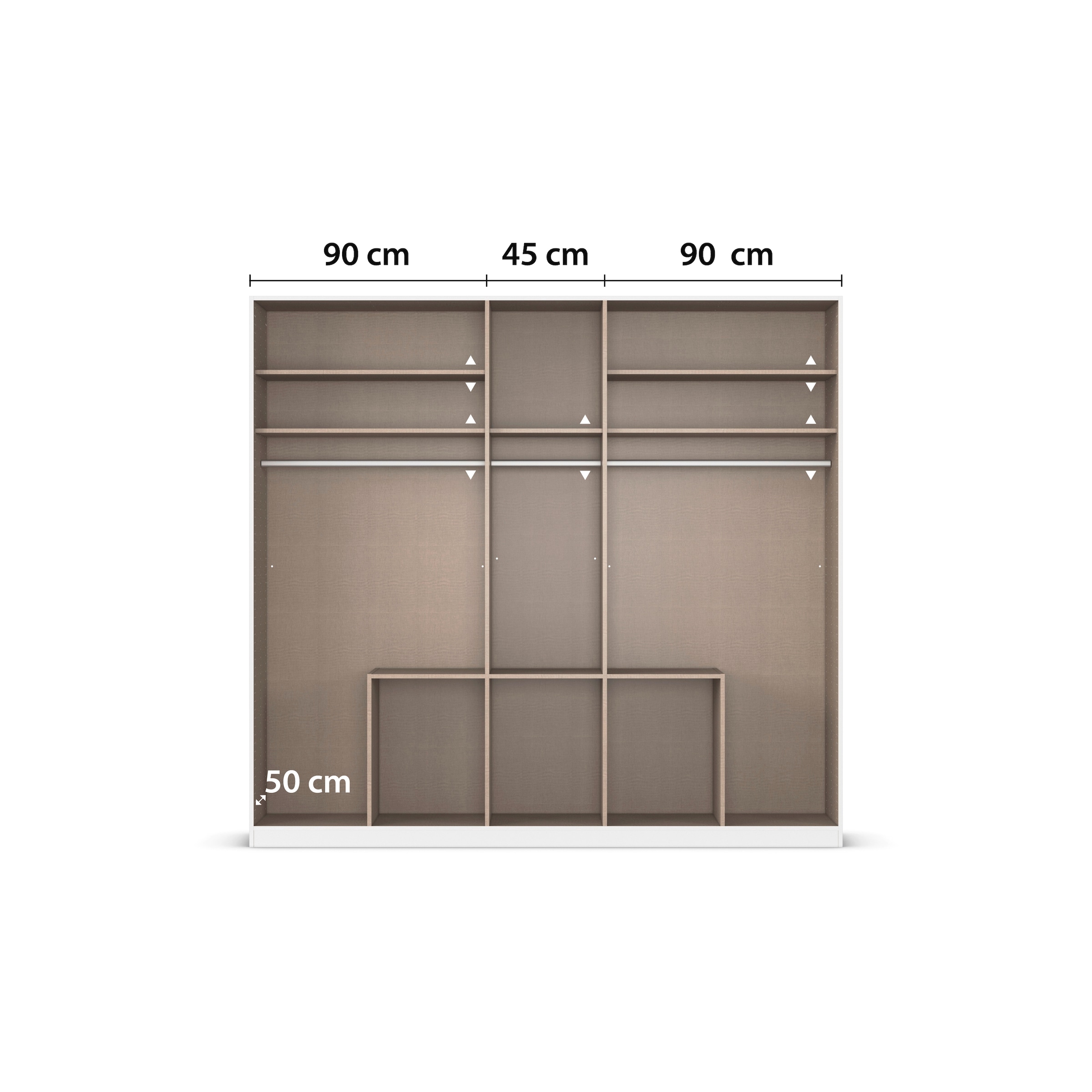 rauch Drehtürenschrank »Kleiderschrank Kleiderschränke Schrank Garderobe AGORDO mit Glasfront«, (in zwei Griff-Farben mit Glasfront), mit Außenschubkästen, in 6 Breiten und 2 Höhen MADE IN GERMANY