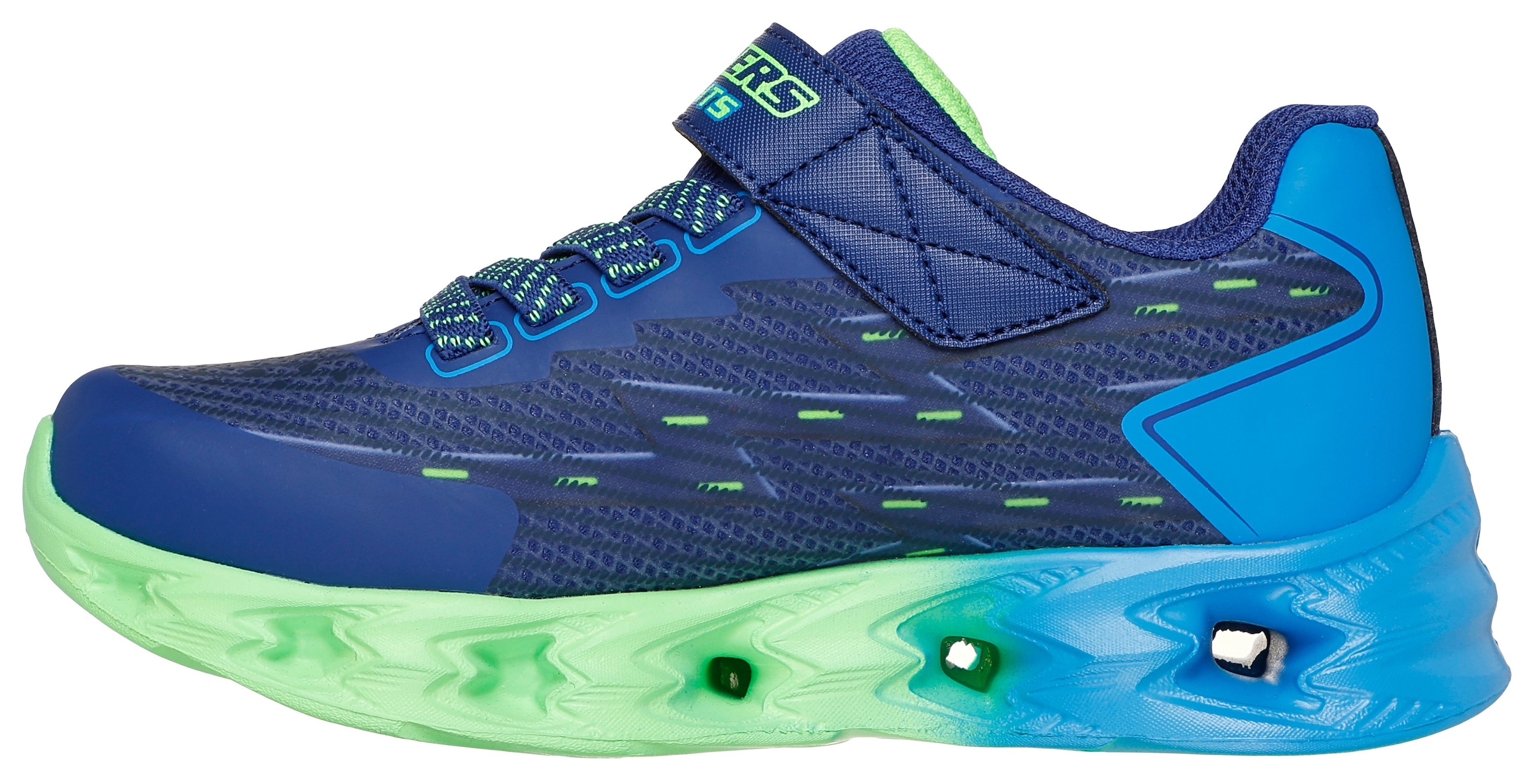Skechers Sneaker »VORTEX 2.0«, Blinkschuh mit Klettverschluss, Größenschablone zum Download