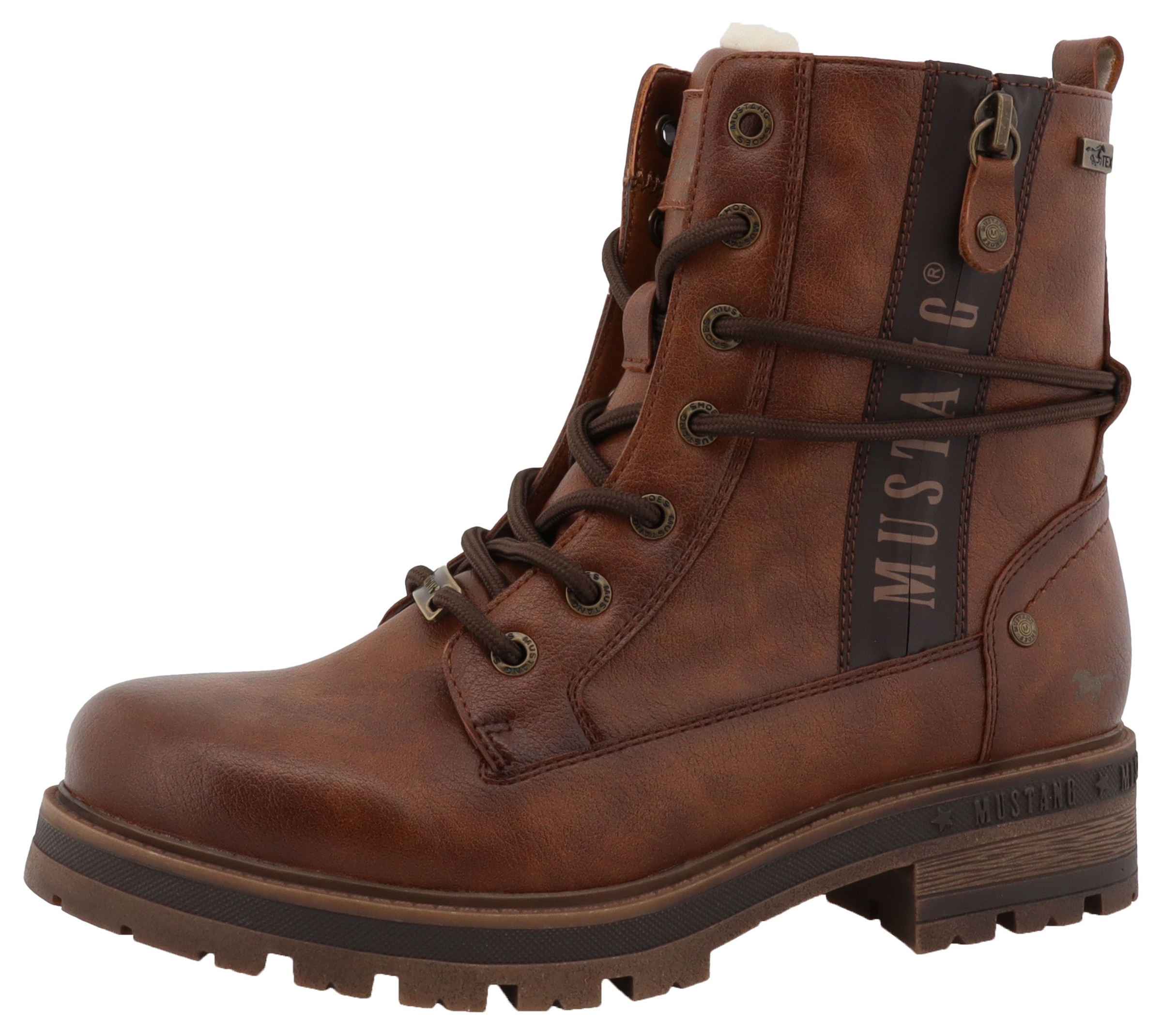 Mustang Shoes Winterboots »Darleen«  Schnürboots mit Profilsohle