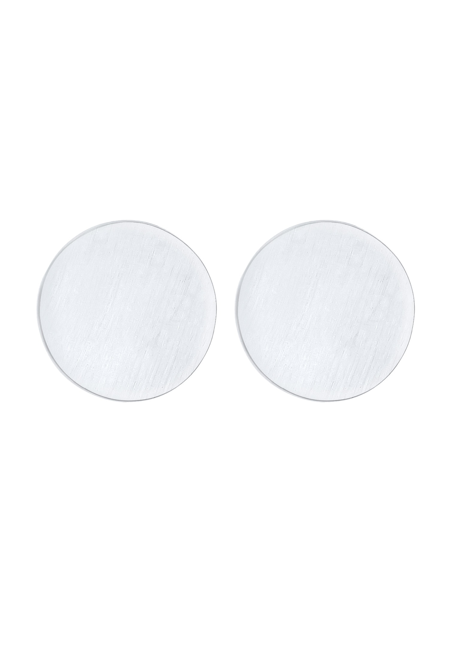 Elli Paar Ohrstecker »Ohrringe Ohrstecker Geo Kreis Matt Basic Cool 925er Silber«