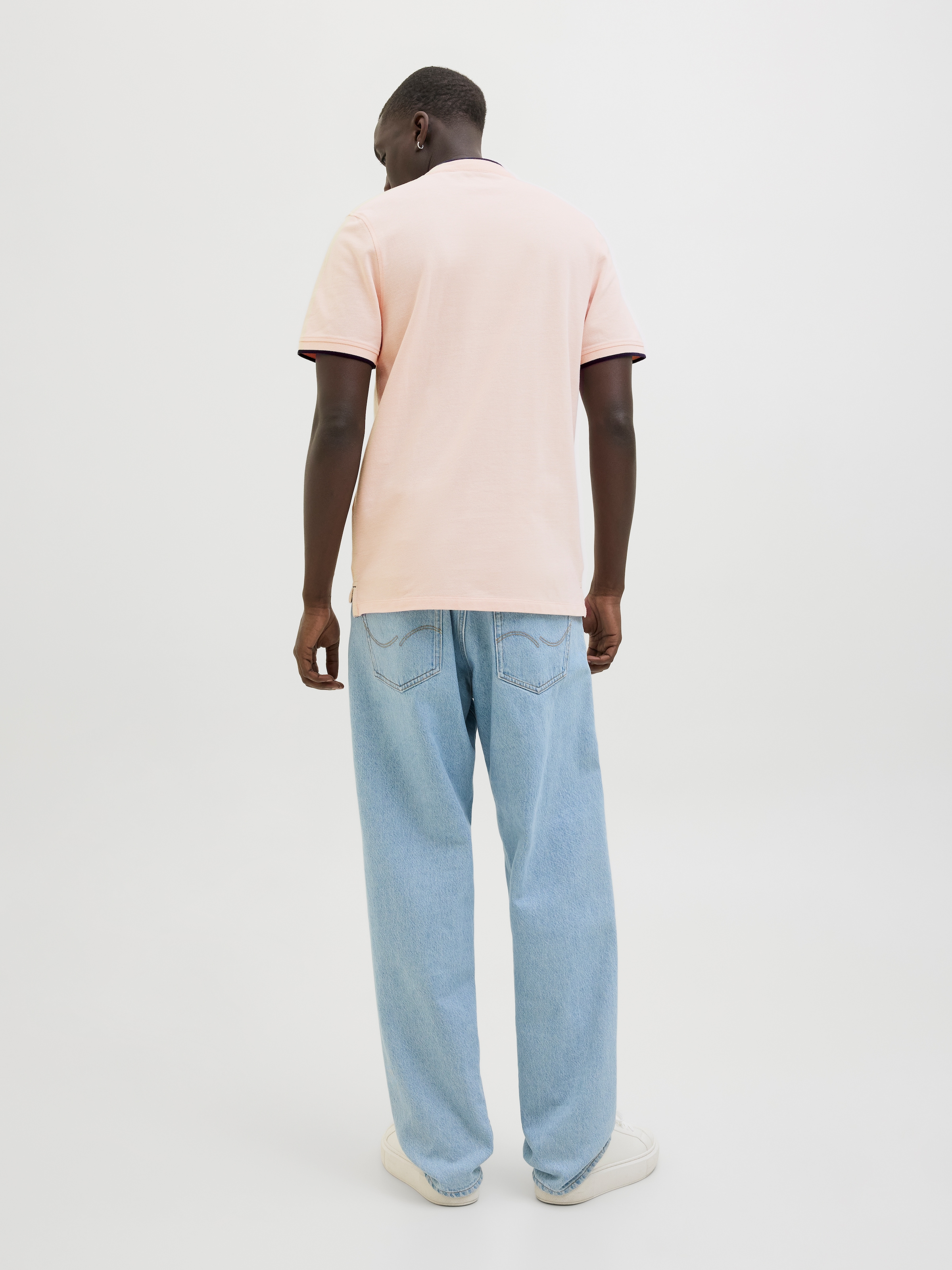 Jack & Jones Poloshirt »JJEPAULOS MAO POLO«, mit Logo Stickerei