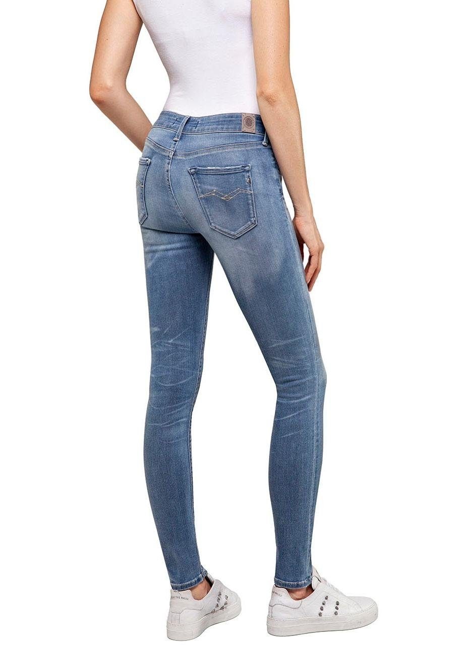 Replay Skinny-fit-Jeans »New Luz - Hyperflex re-used«, Fairtrade Cotton