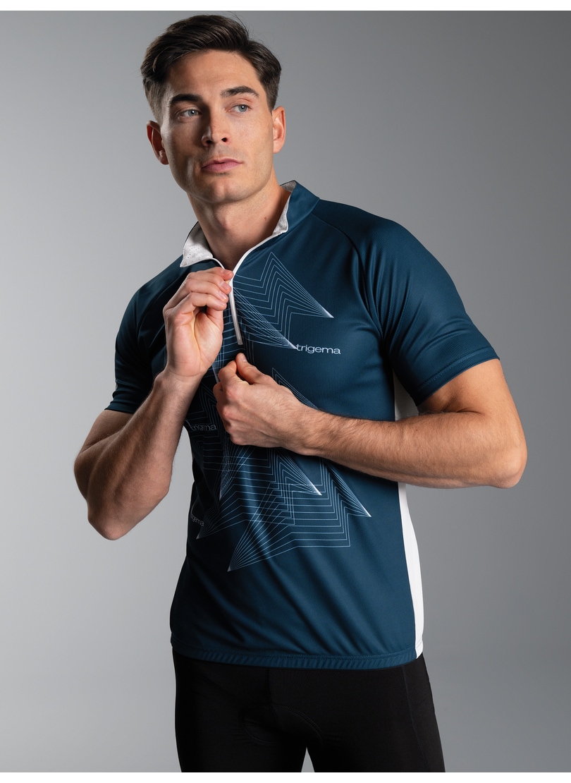 Trigema T-Shirt »TRIGEMA Fahrradjacke mit Spiralförmigen Design« 1