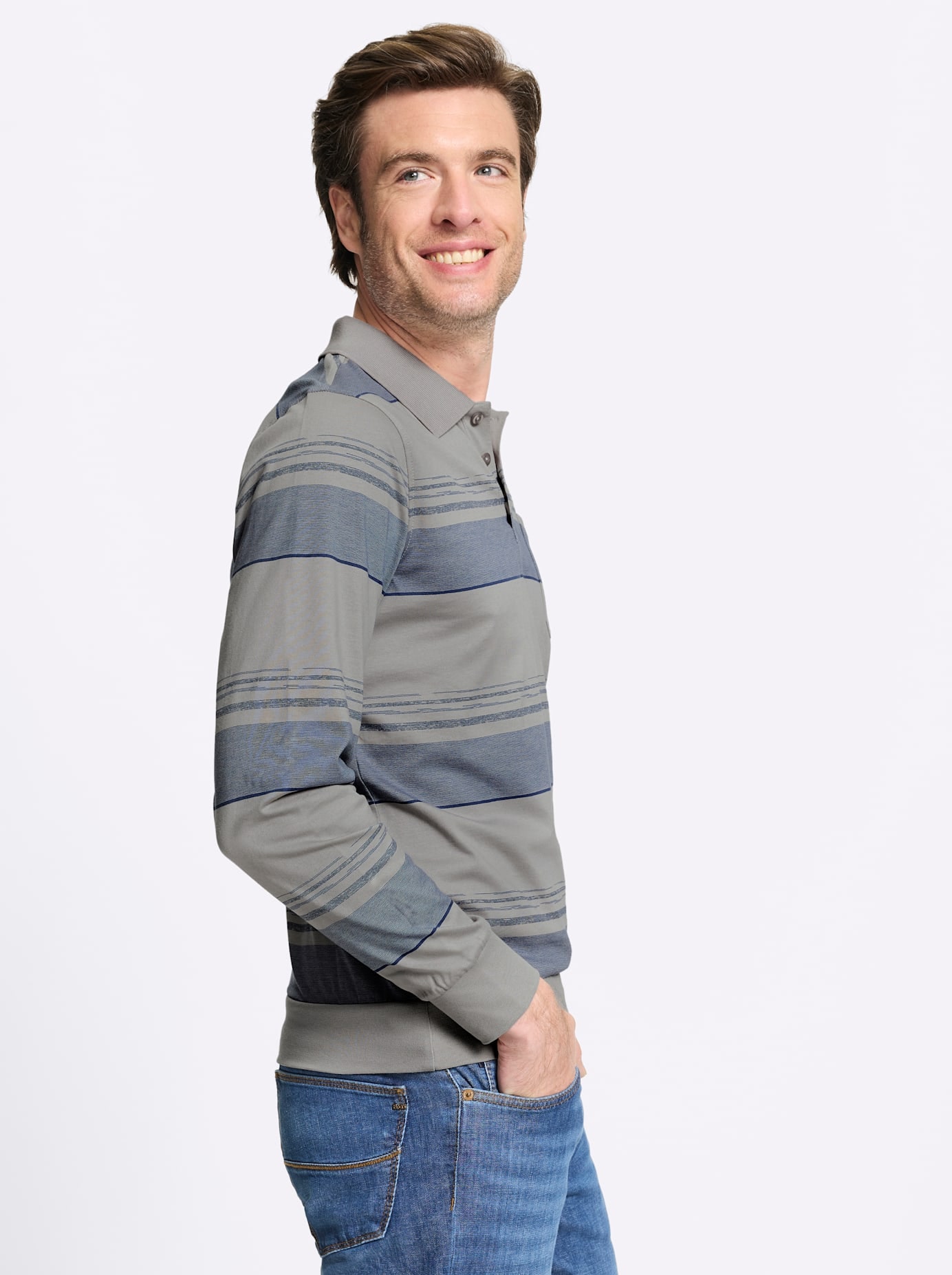 Marco Donati Poloshirt »Langarm-Shirt« 1
