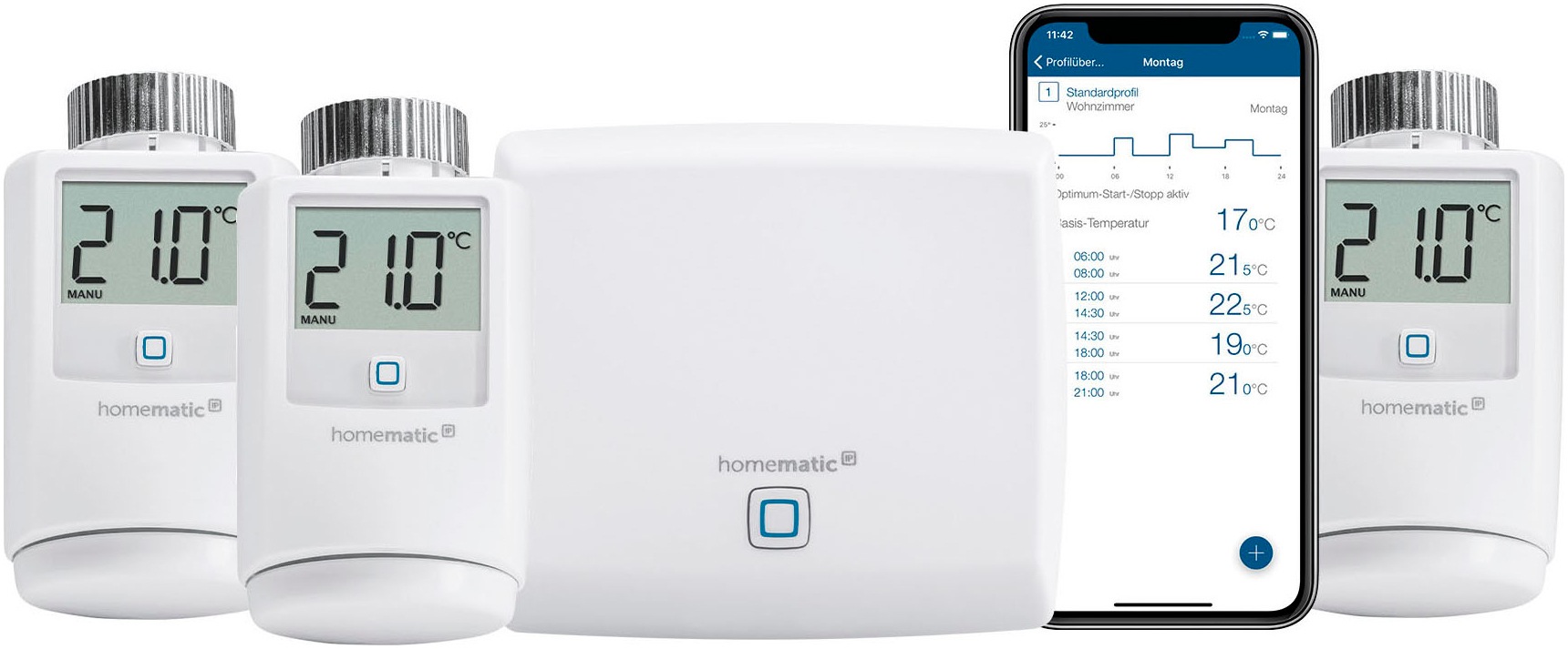 Heizkörperthermostat »SET: Access Point + 3St. heizkörperthermostat«