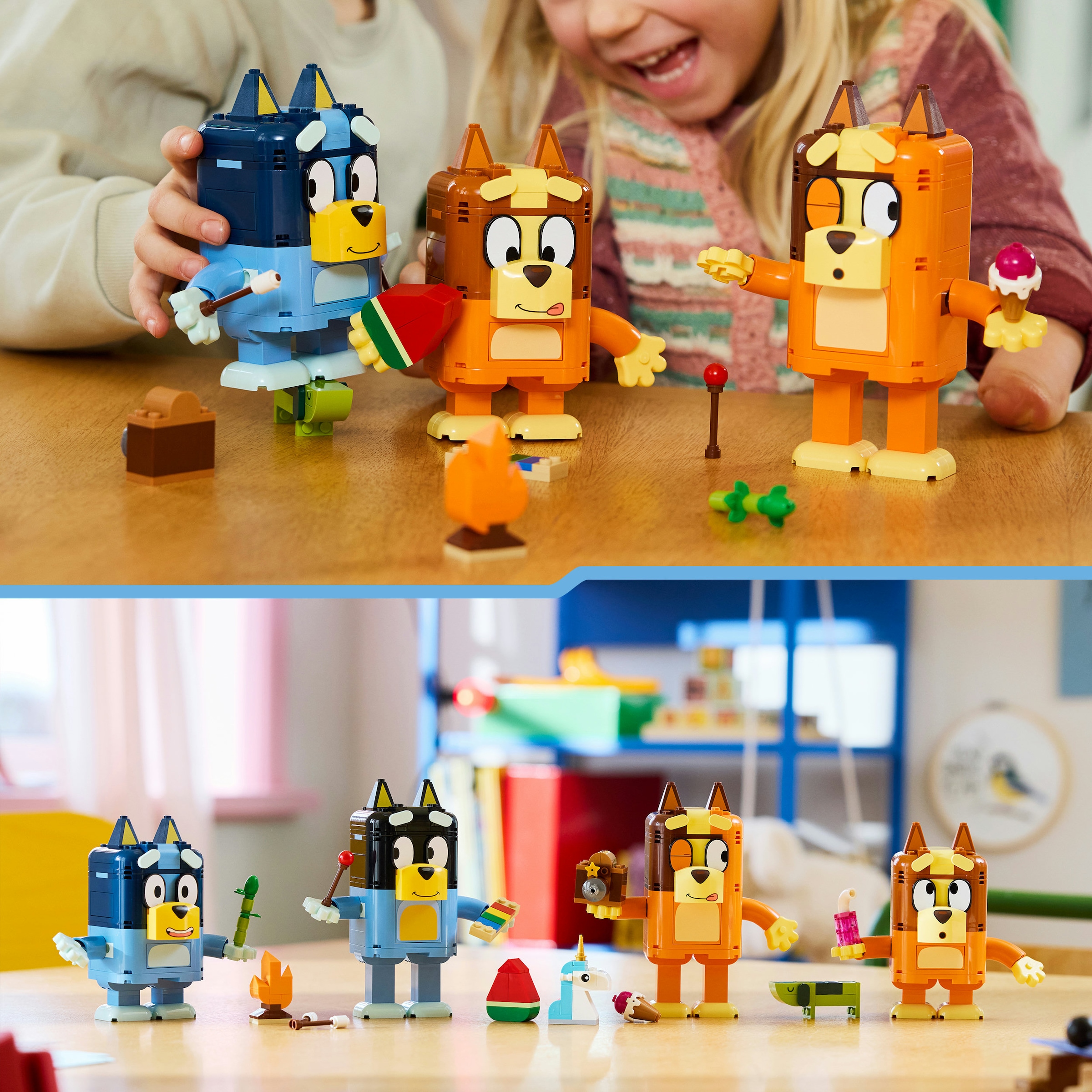 LEGO® Konstruktionsspielsteine »Blueys Familie aus LEGO Steinen (11217), LEGO Bluey« Made in Europe