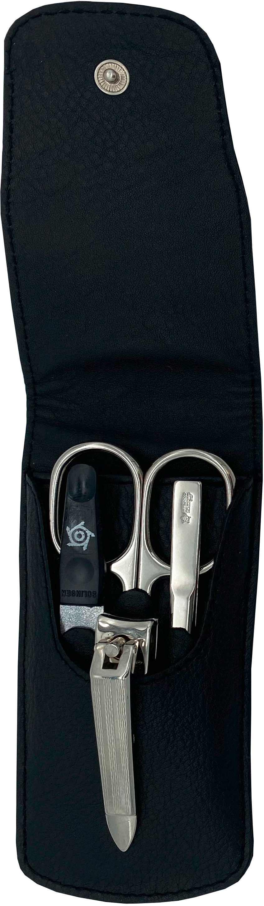 PFEILRING Maniküre-Etui, (4 tlg.), Nappaleder