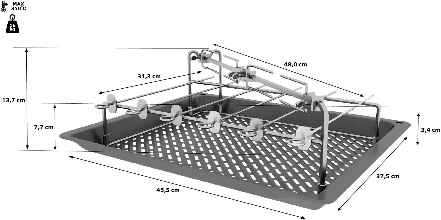 BOSCH Grillschale »HEZ635001«, Metall