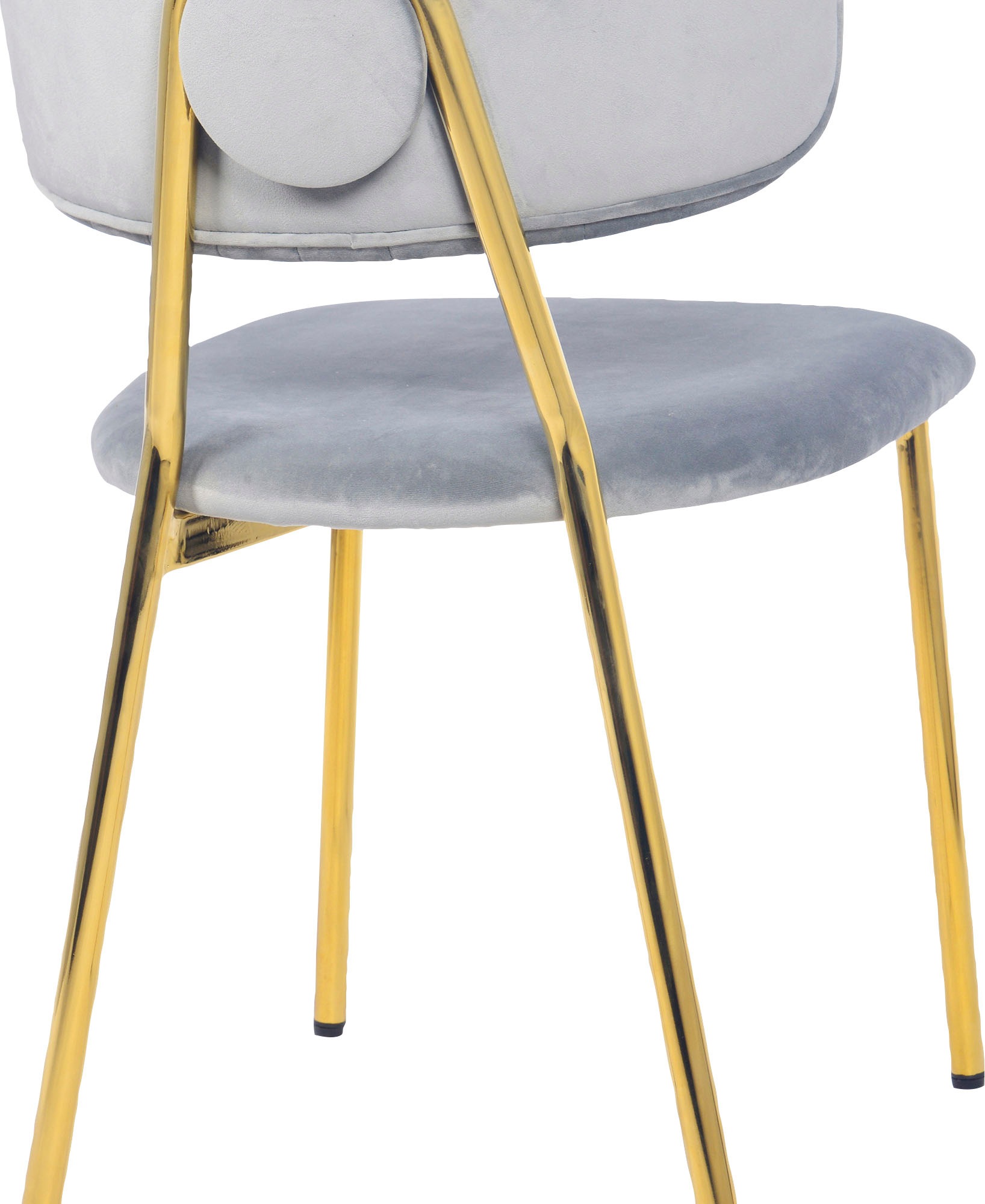 Kayoom Esszimmerstuhl »Stuhl Kian 125 2er-Set,filigranes Metallgestell,pflegeleicht Samtbezug«, (Set), 2 St., Stoffbezug, samtweicher Bezug, pflegeleichter Samtbezug