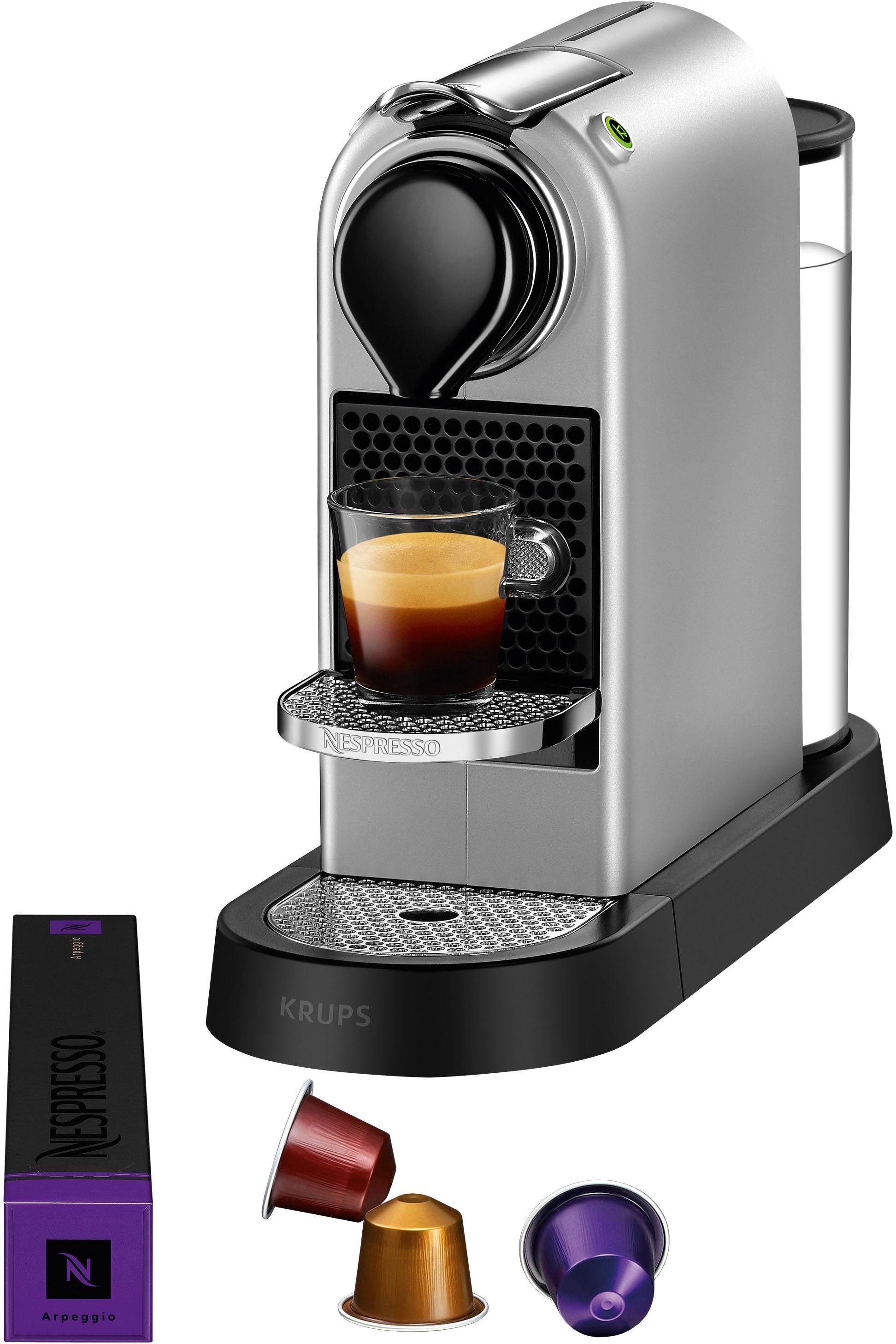 Nespresso Kapselmaschine »XN741B New CitiZ von Krups«, Wassertankkapazität: 1 Liter, inkl. Willkommenspaket mit 7 Kapseln