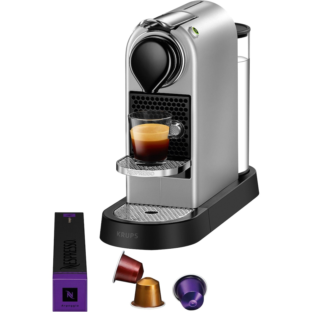 Nespresso Kapselmaschine »XN741B New CitiZ von Krups«, Wassertankkapazität: 1 Liter, inkl. Willkommenspaket mit 7 Kapseln