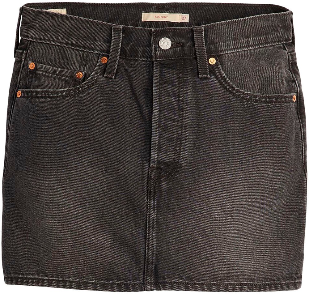 Levi's® Jeansrock »ICON SKIRT«, mit Used-Effekten und ausgefransten Kanten