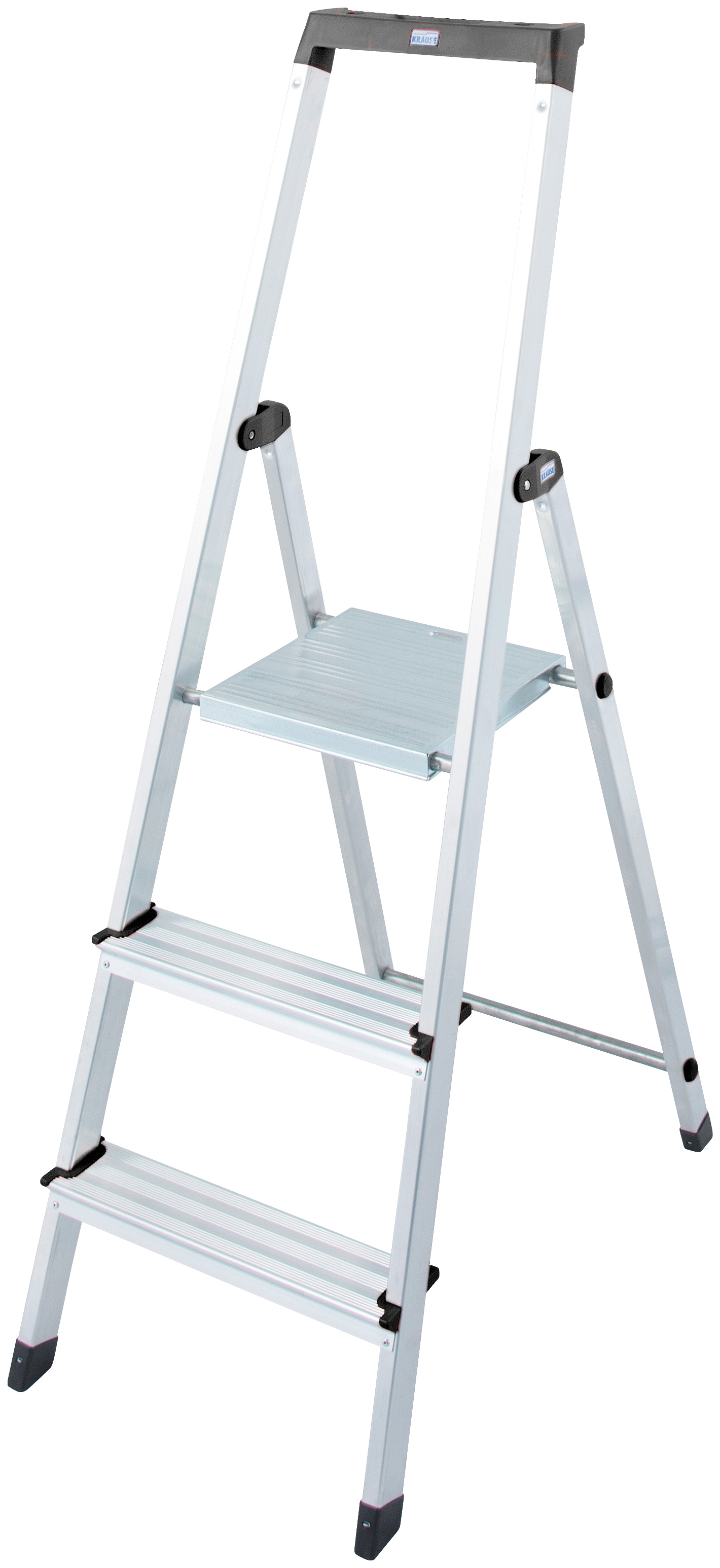 Stehleiter »Solidy«, Aluminium, 1x3 Stufen, Arbeitshöhe ca. 262 cm