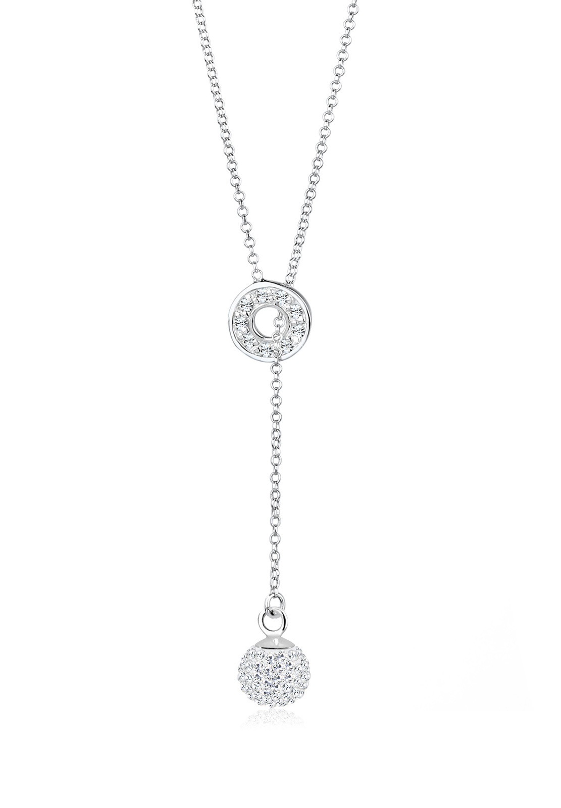 Elli Collierkettchen »Y-Kette Kristalle 925 Sterling Silber«