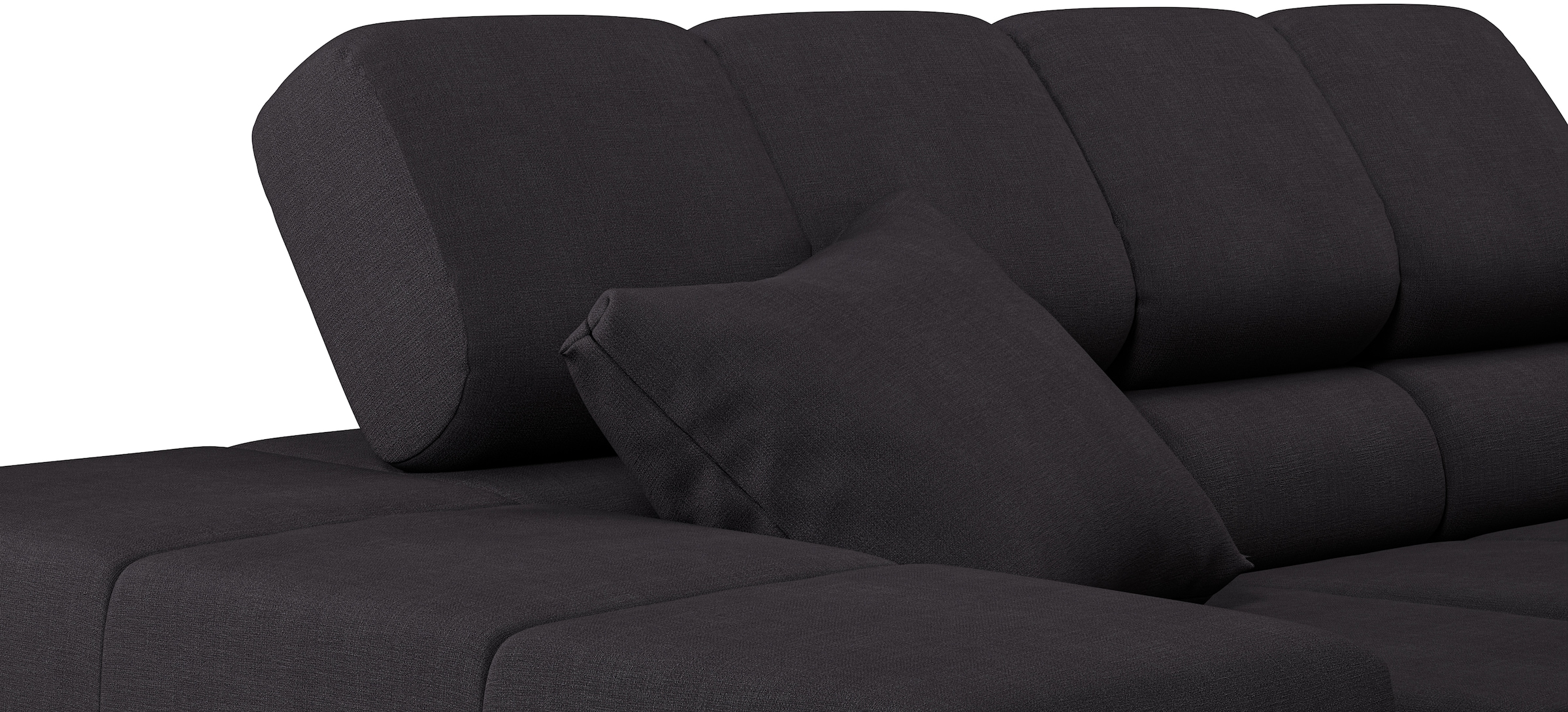 INOSIGN Ecksofa »Ancona incl. Kopfteilverstellung, Breite 319cm, L-Form«, wahlweise motorische Sitztiefenverstellung, auch in Cord + Easy Care