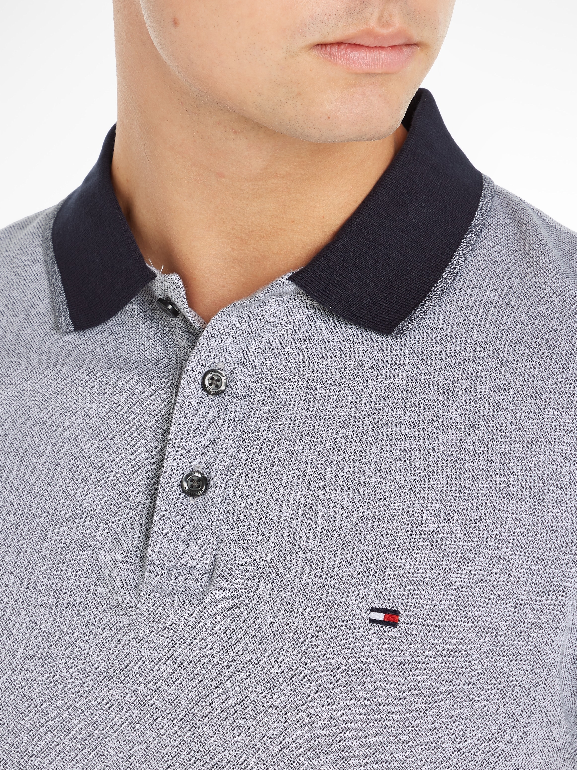 Tommy Hilfiger TIPPED online bei POLO« kaufen »MOULINE SLIM Poloshirt OTTO