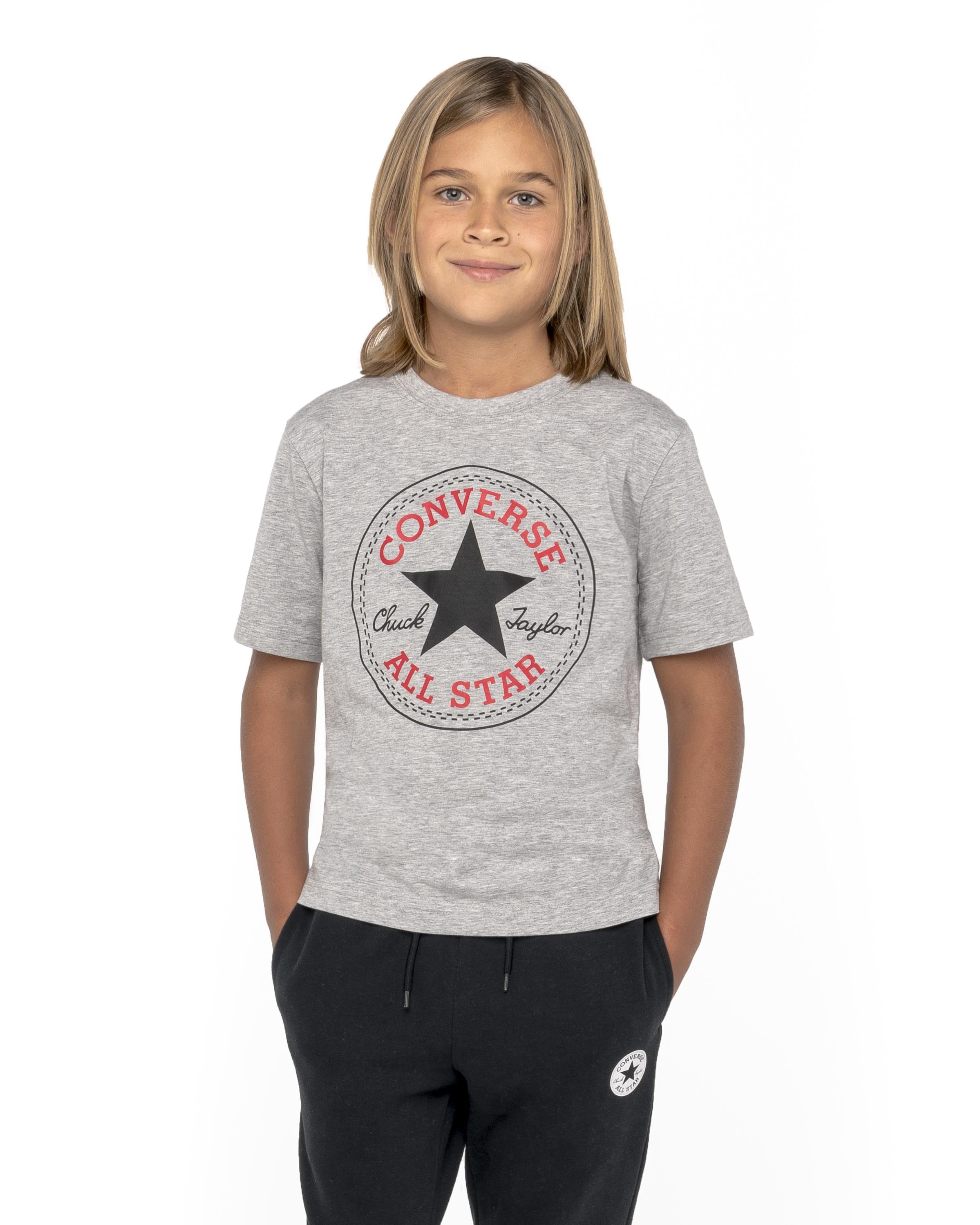 Converse T-Shirt »CNVBN CHUCK PATCH TEE« für Kinder, mit kurzen Ärmeln, aus Baumwolle, in normaler Passform