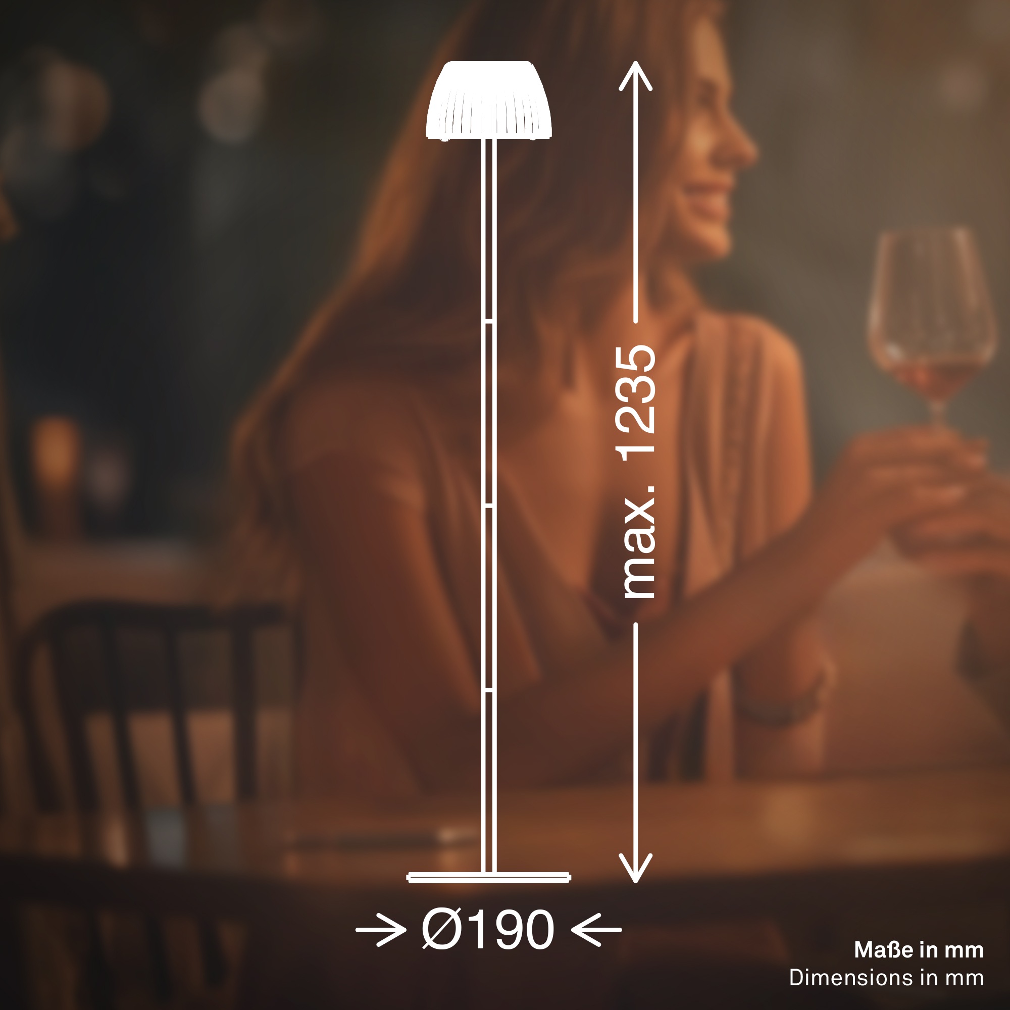 Briloner Leuchten LED Stehlampe »Akku LED Stehleuchte Riffle«