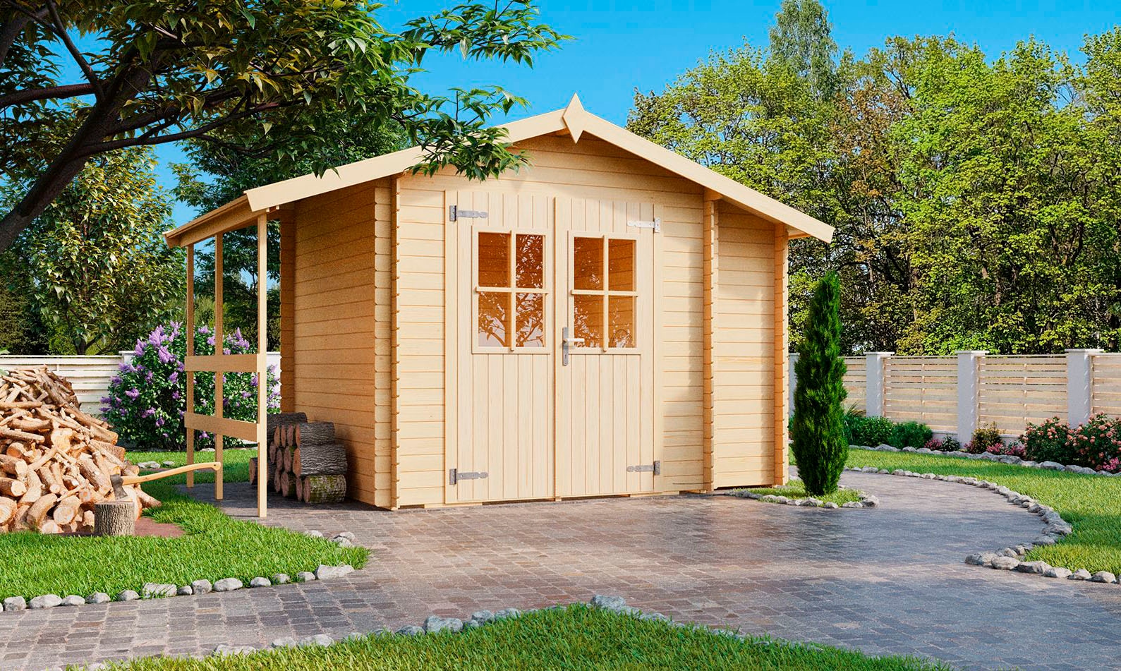 Nordic Holz Gartenhaus »Narva 475«
