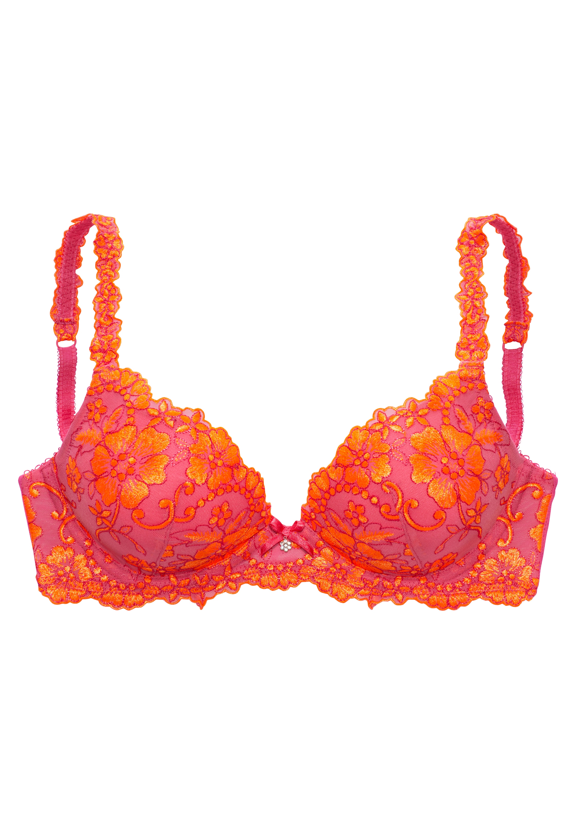 LASCANA Push-up-BH »Wanda«, mit Bügel, mit schöner Stickereispitze, Dessous