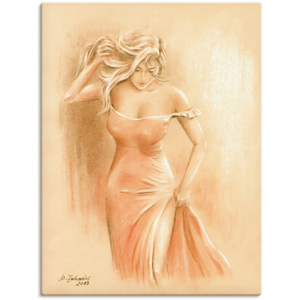 Artland Wandbild »Kurviges Model«, Erotische Bilder, (1 St.), als Leinwandbild, Poster in verschied. Größen