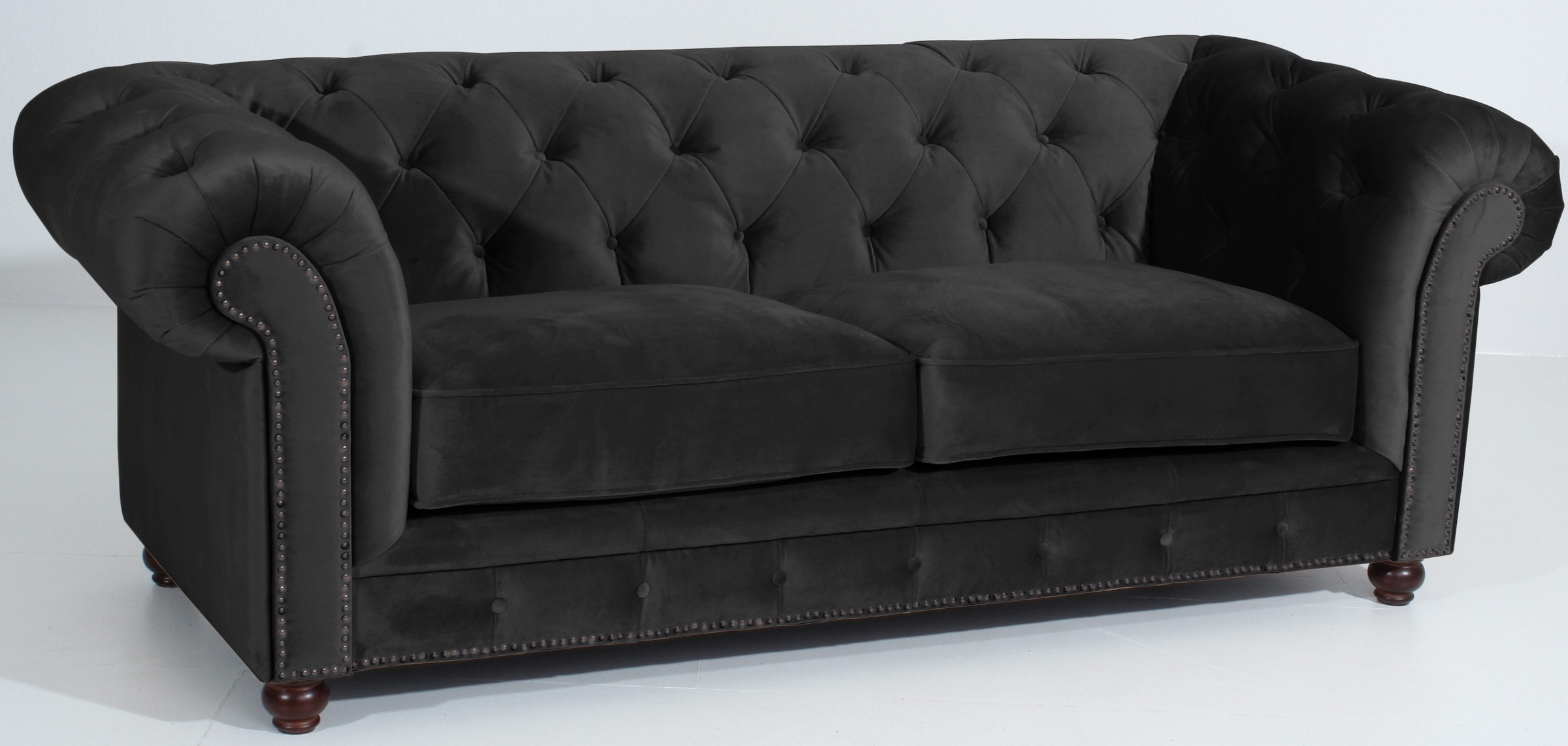 Max Winzer® Polstergarnitur »Old England Chesterfield, hochwertig und elegant« 3 Stk. tlg. mit edler Knopfheftung, 3-tlg.