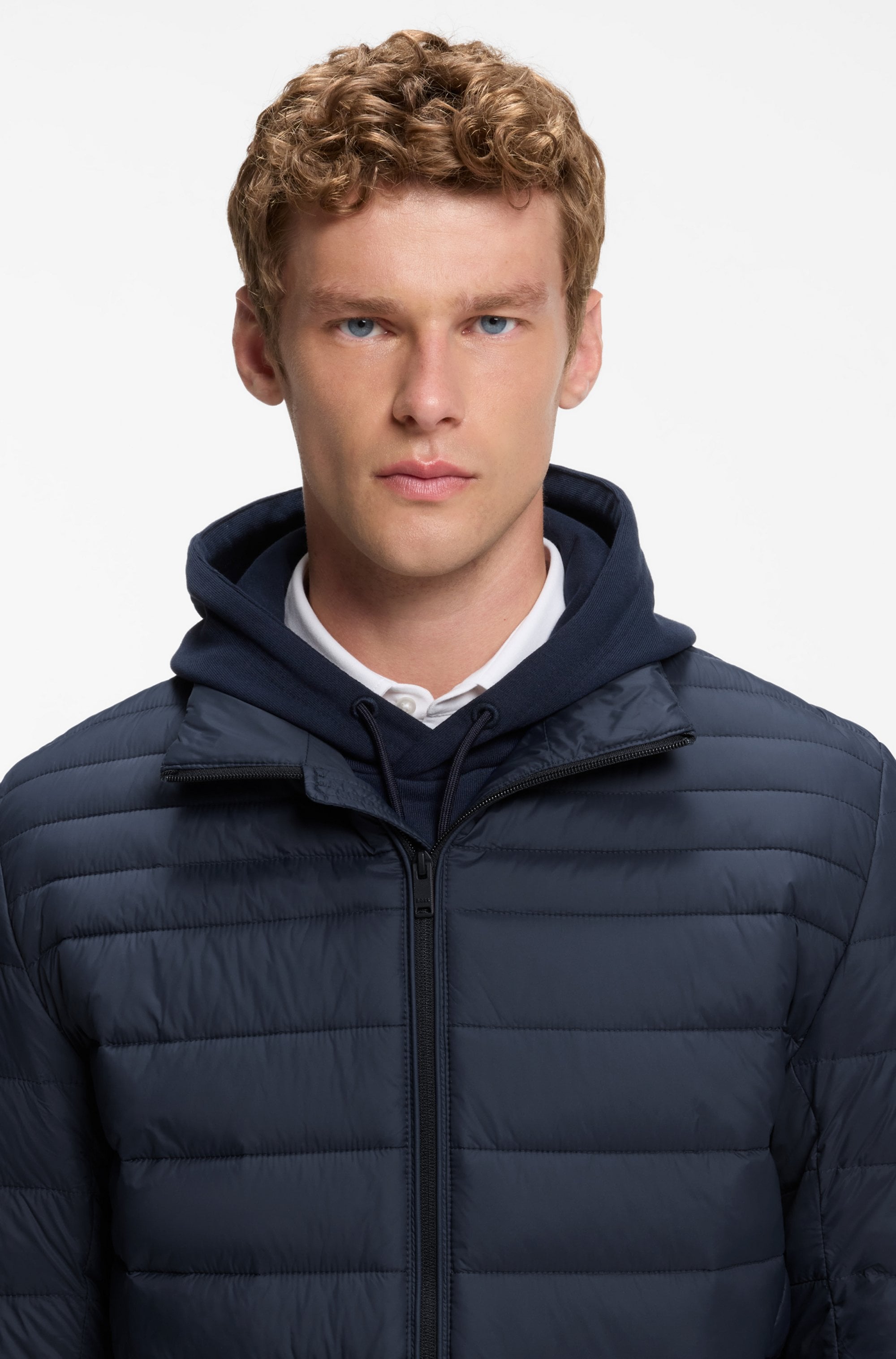 BOSS ORANGE Steppjacke »Oden« ohne Kapuze mit Stehkragen, slim fit, federleicht wasserabweisend
