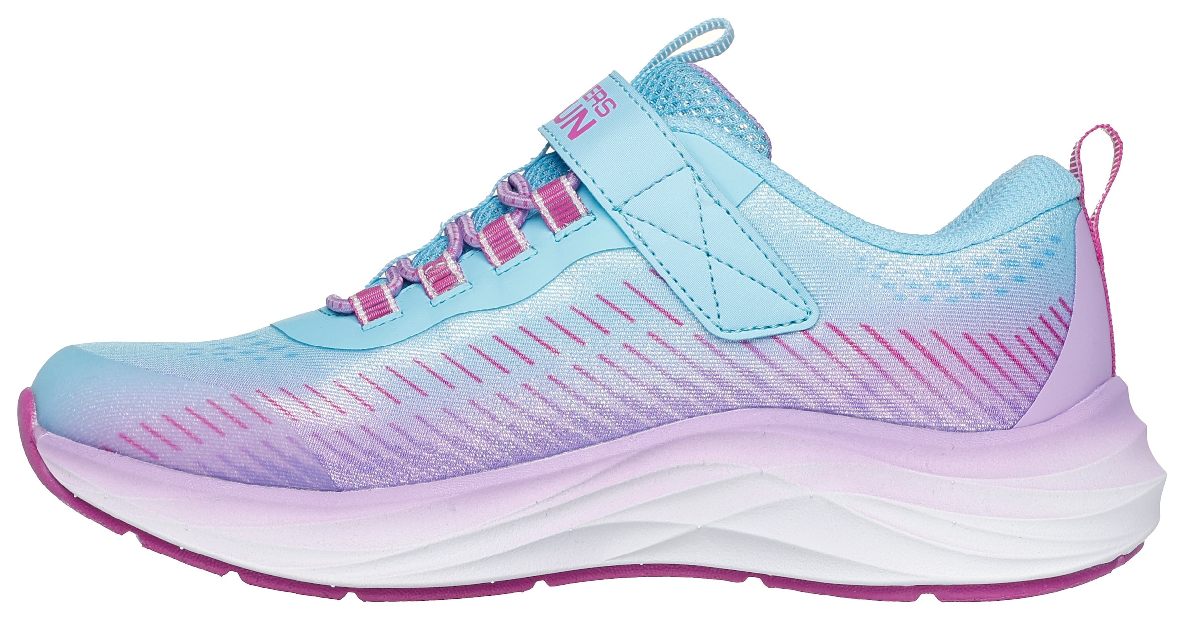 Skechers Sneaker »GO-RUN ACCELERATE«, Sneaker mit Klettverschluss, Glitzer, Größenschablone zum Download