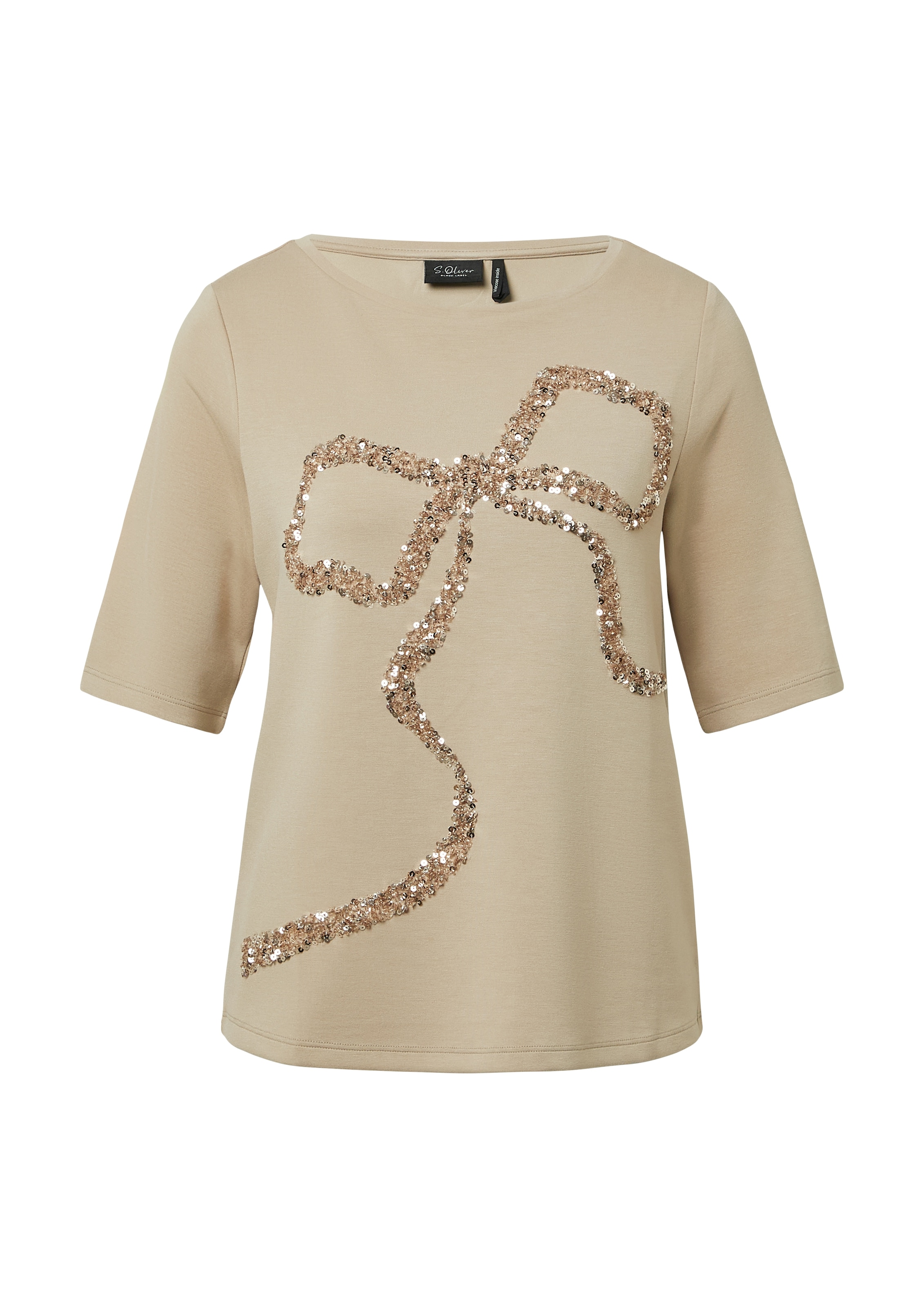 s.Oliver BLACK LABEL T-Shirt mit Pailletten