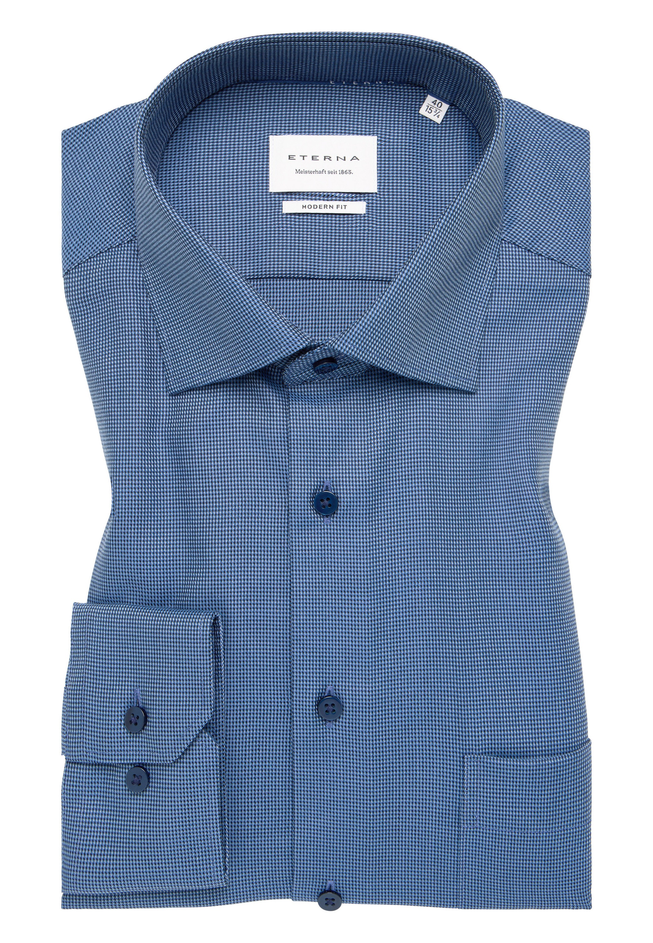 Eterna Langarmhemd »MODERN FIT«, NON IRON (bügelfrei)