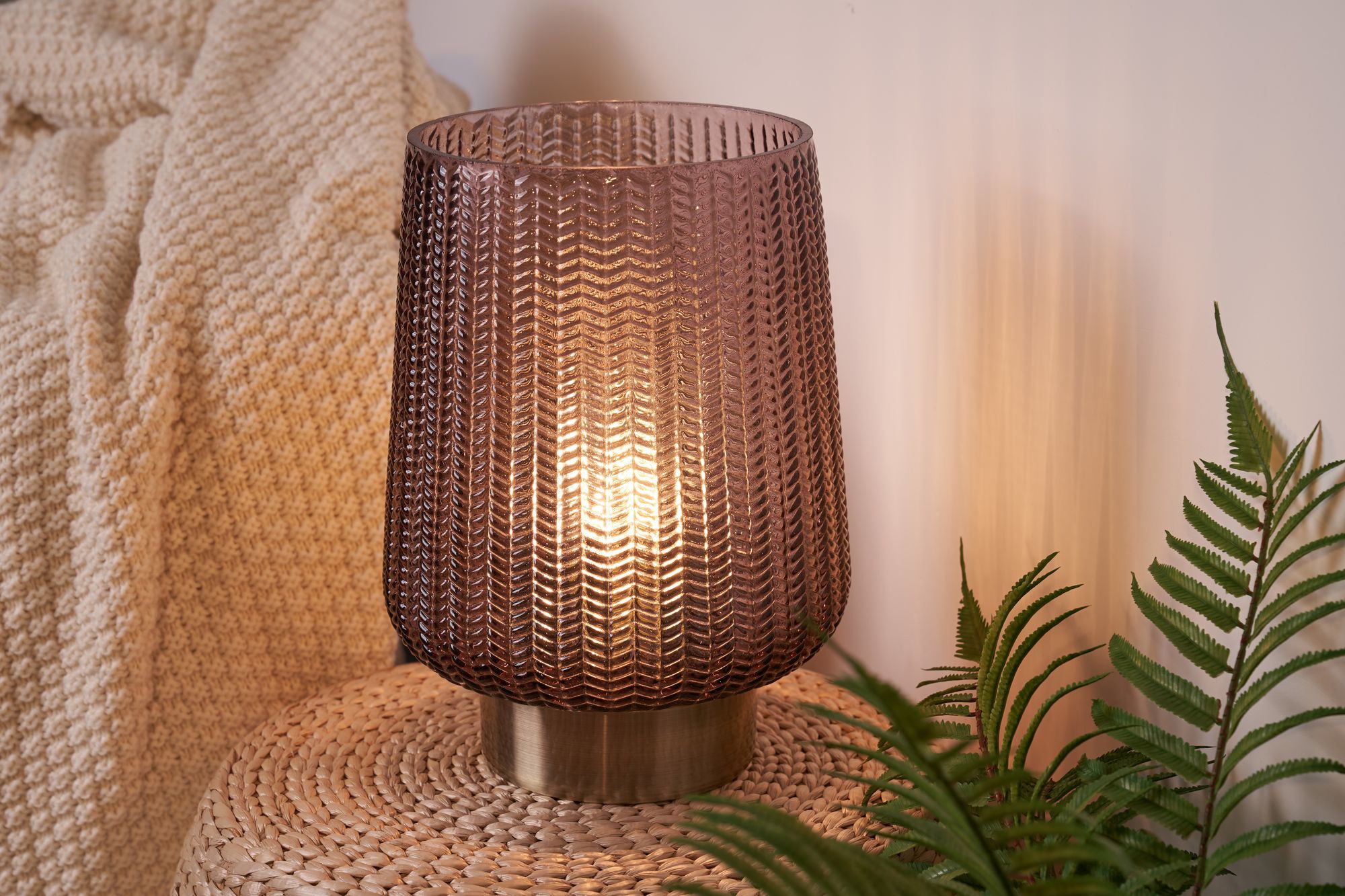 Pauleen LED Tischleuchte »Fancy Glamour« E27 1 Stk. Warmweiß E27 in grau, Größe Ø 19 cm Höhe: 26 cm