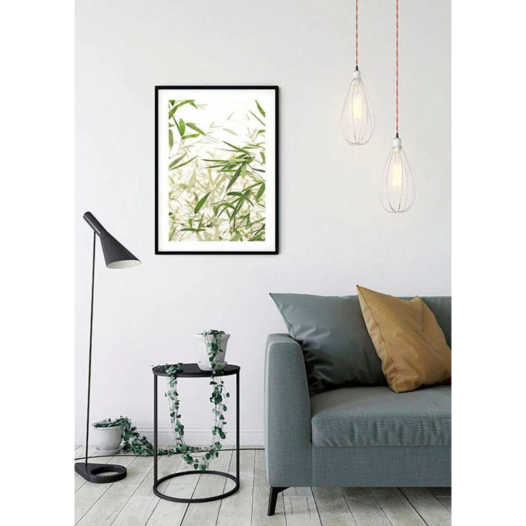 Komar Poster »Bamboo Leaves«, Pflanzen-Blätter, Höhe: 50cm
