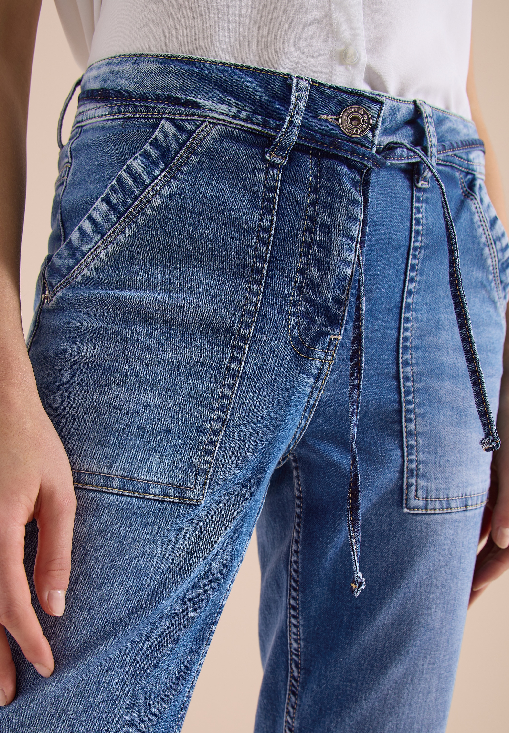 Cecil Jogg Pants »Style Tracey« mit Bindeband und schmalem Bein, Casual Fit