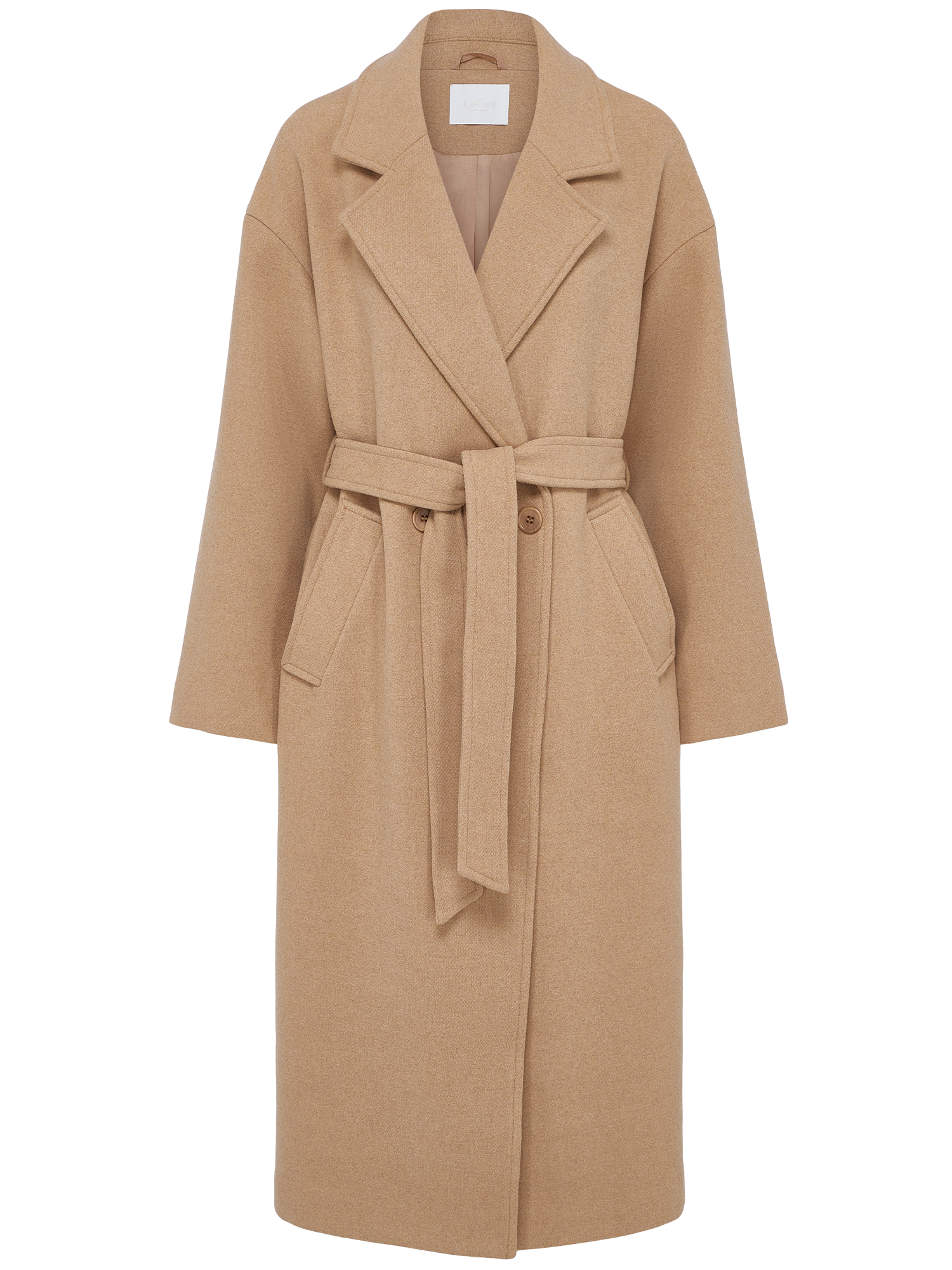 LeGer Langmantel »Betty, LeGer by Lena Gercke«, Regular fit mit V-Ausschnitt
