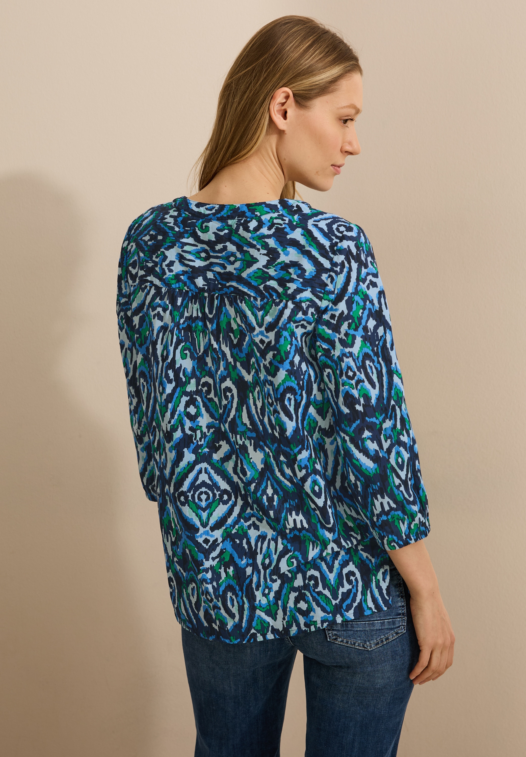 Cecil Klassische Bluse, mit All-Over Print