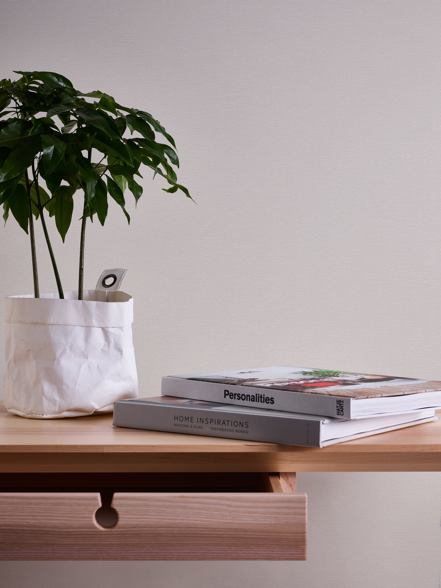 A.S. Création Vliestapete »Unitapete Ginko« gemustert | matt | neutral leicht strukturiert Tapete einfarbig Tapeten Wohnzimmer Schlafzimmer Küche modern Design
