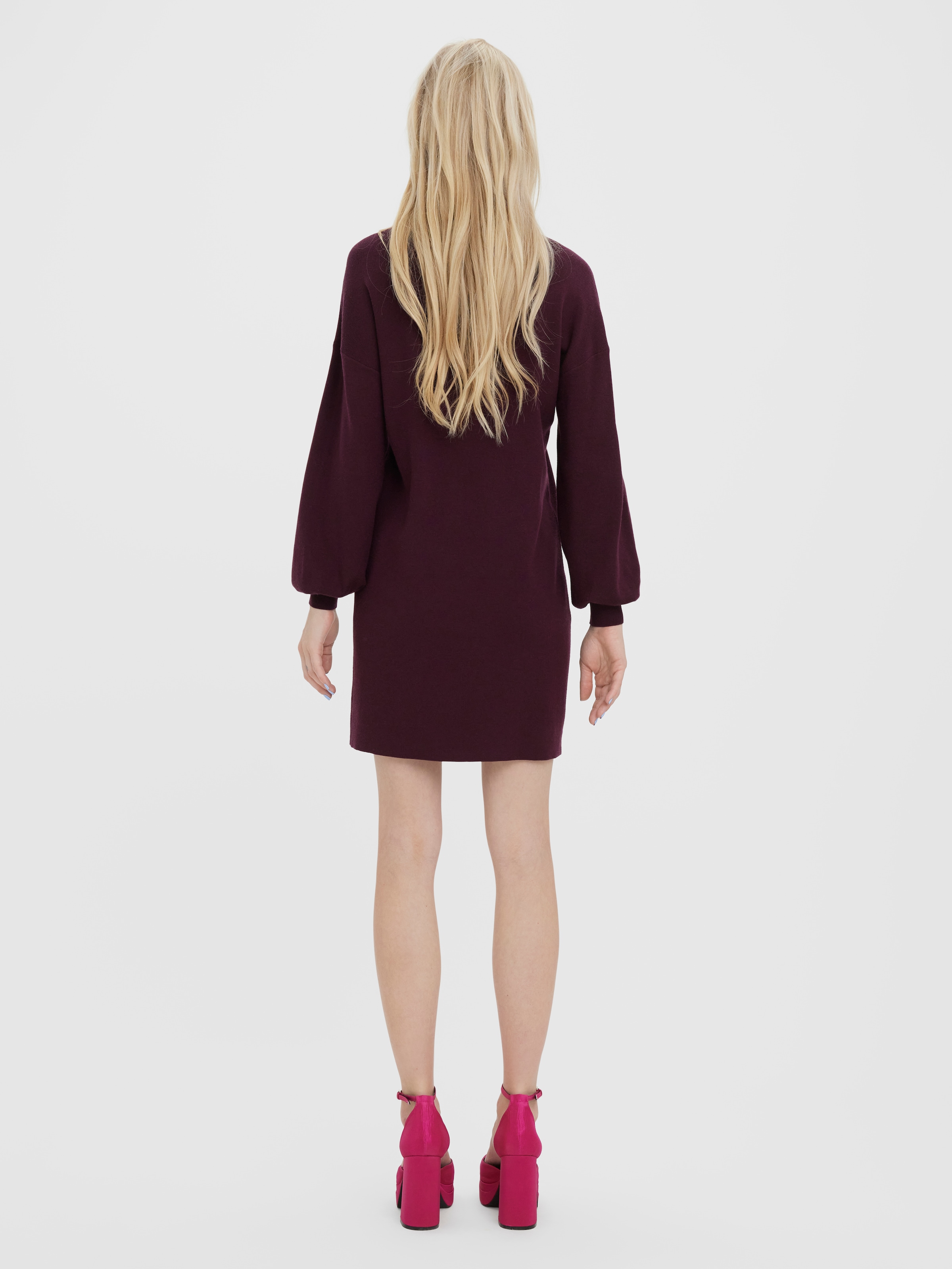Vero Moda Strickkleid »VMNANCY LS FUNNELNECK DRESS GA NOOS«