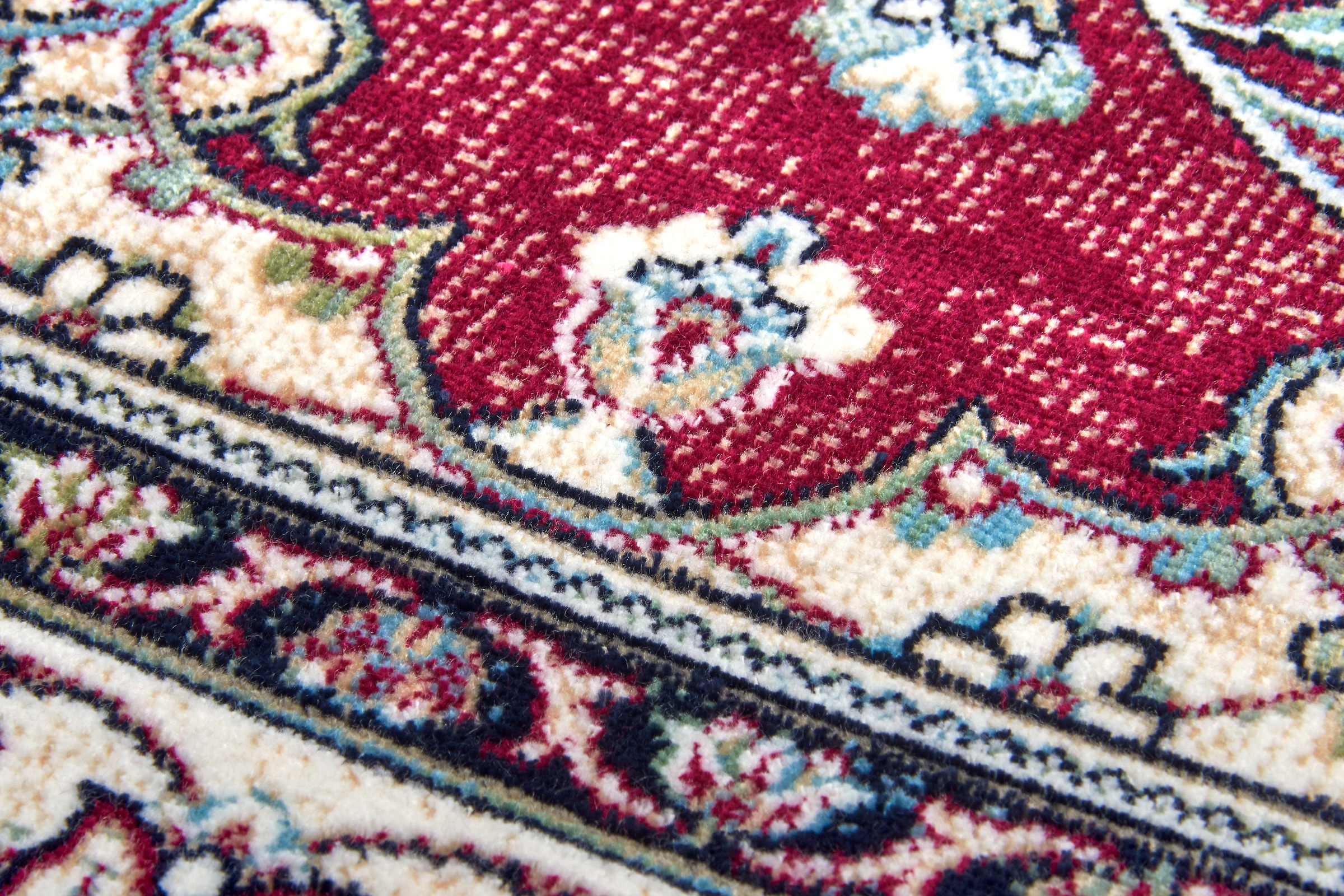 freundin Home Collection Teppich »Almas«, rechteckig, Orient-Design, Vintage-Look,  Fransen, Kurzflor, weich, Wohnzimmer im OTTO Online-Shop