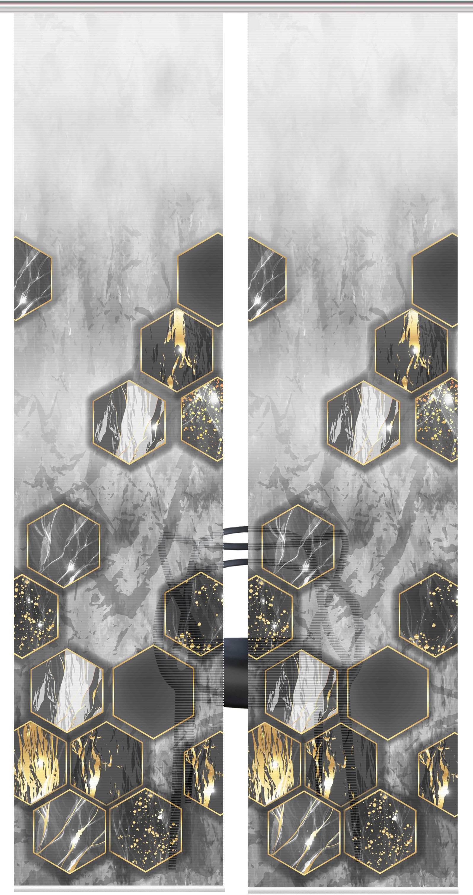 Vision S Schiebegardine »LAYON 2er SET« Paneelwagen 2 Stk. tlg. Schiebevorhang Digidruck 2er Set LAYON