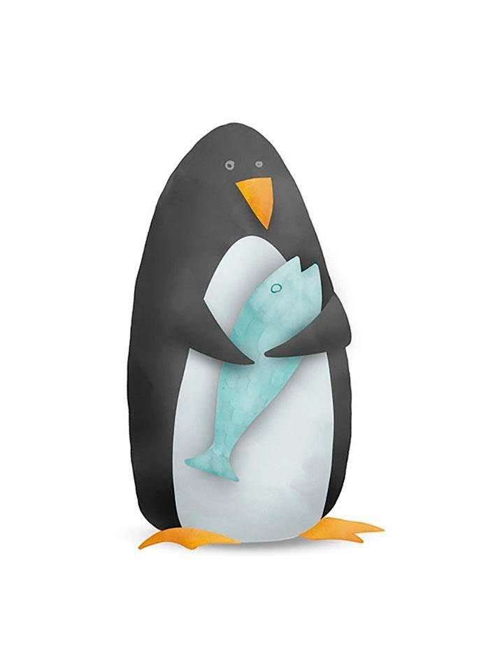 Komar Bild »Cute Animal Penguin«, Tiere, (1 St.), Wandbild zur Dekoration - ohne Rahmen