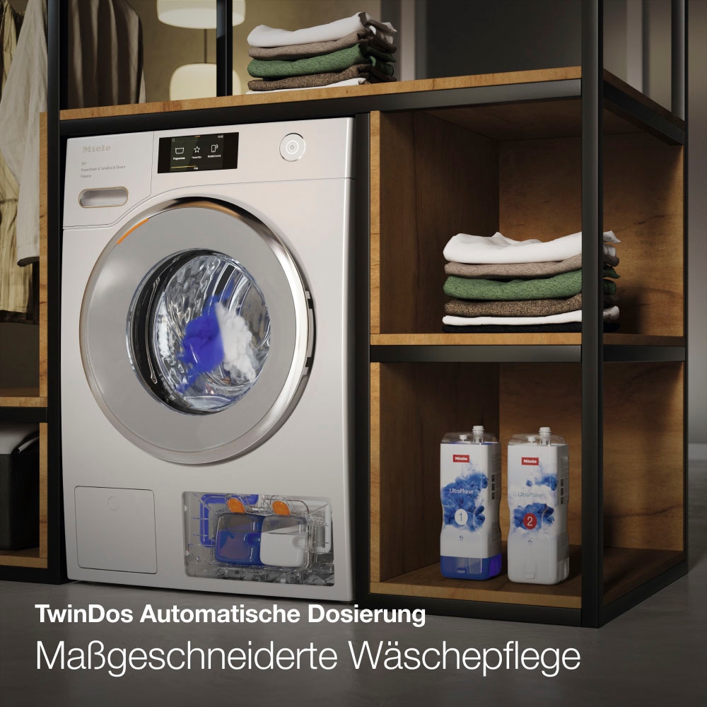 Miele Waschtrockner »WTR860WPM D LW PWash&TDos 8/5 Kg« 8 kg /5 kg 72 dB(A) unterbaufähig, QuickPower für schnelles Waschen und Trocknen