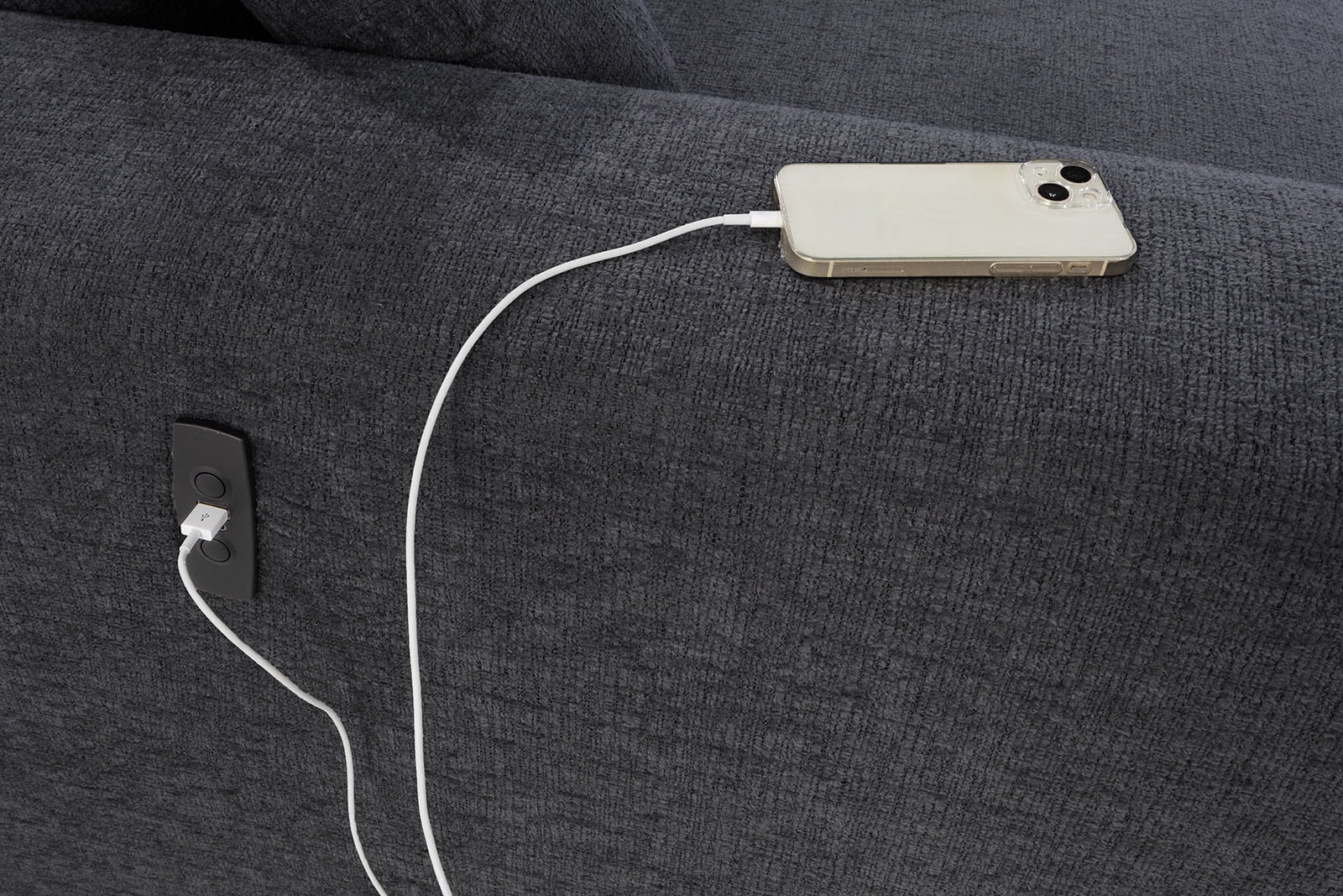 Jockenhöfer Gruppe Ecksofa »Slider, L-Form, 140kg Belastbarkeit je Sitzplatz«, elektromotorische Sitztiefenverstellung,USB-Ladeports,mit Kopfstützen