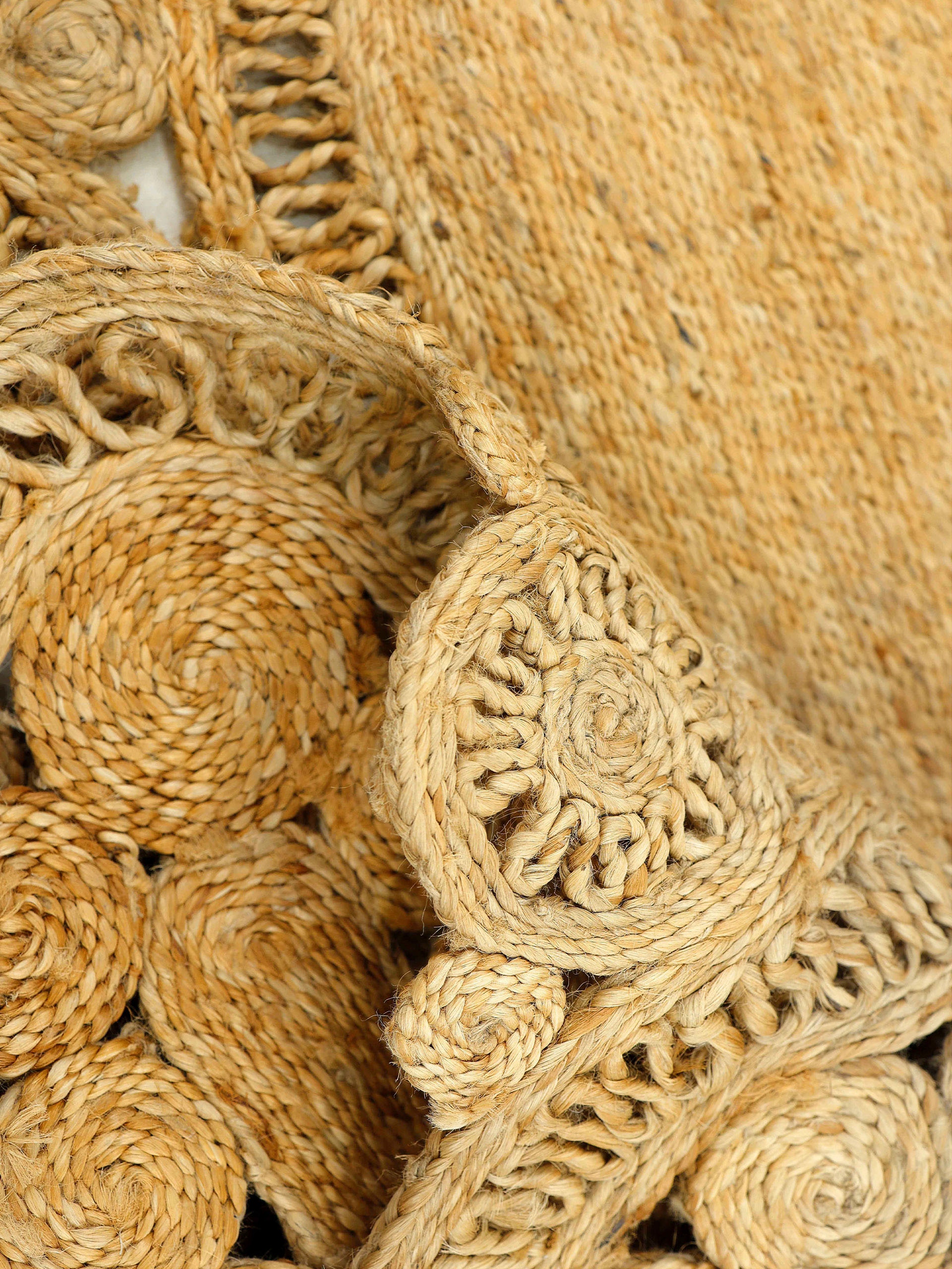 carpetfine Sisalteppich »Juteteppich Paul«, rechteckig, 13 mm Höhe, natürliches Pflanzenmaterial von Hand gewebt, Boho Style