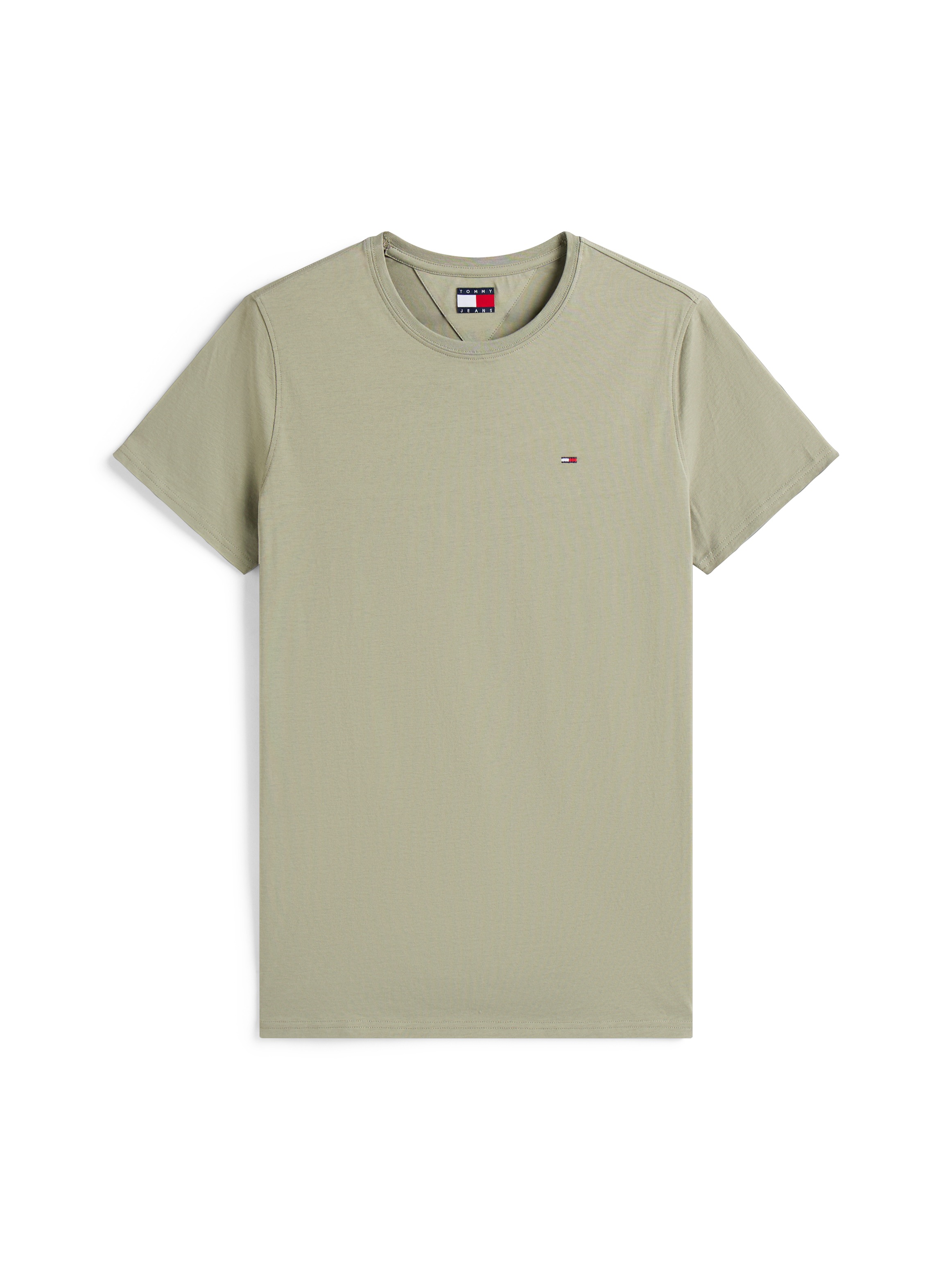 Tommy Jeans T-Shirt »TJM ESSENTIAL SOLID TEE«, mit Rundhalsausschnitt und dezenter Logo-Flag
