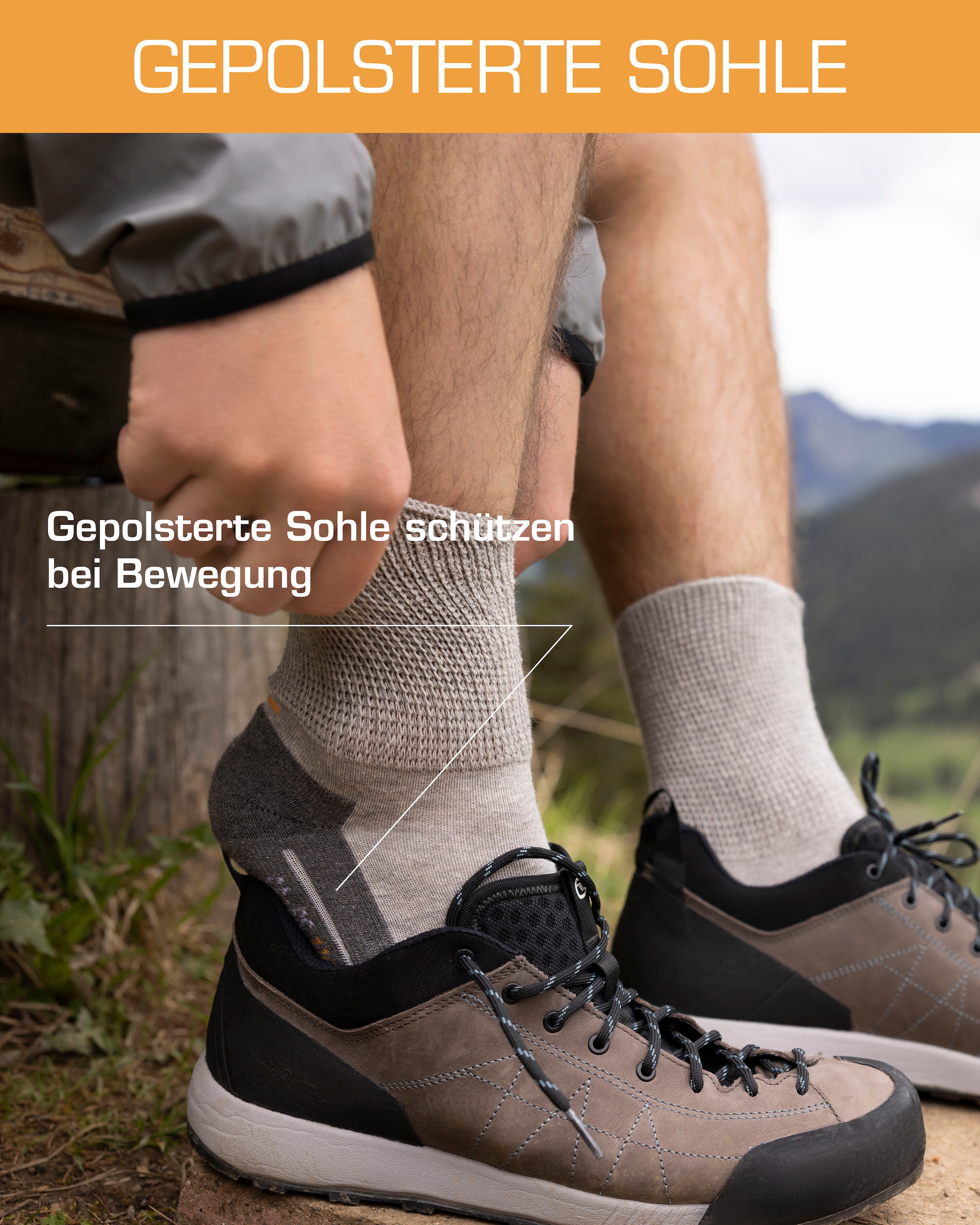 Camano Socken »function« 4 Stk. tlg. perfekte Feuchtigkeitsregulation