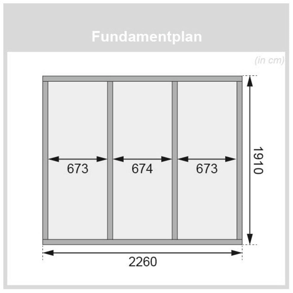 Karibu Saunahaus »Talo 3«, (Set), Ofen 9 kW, externe Steuerung